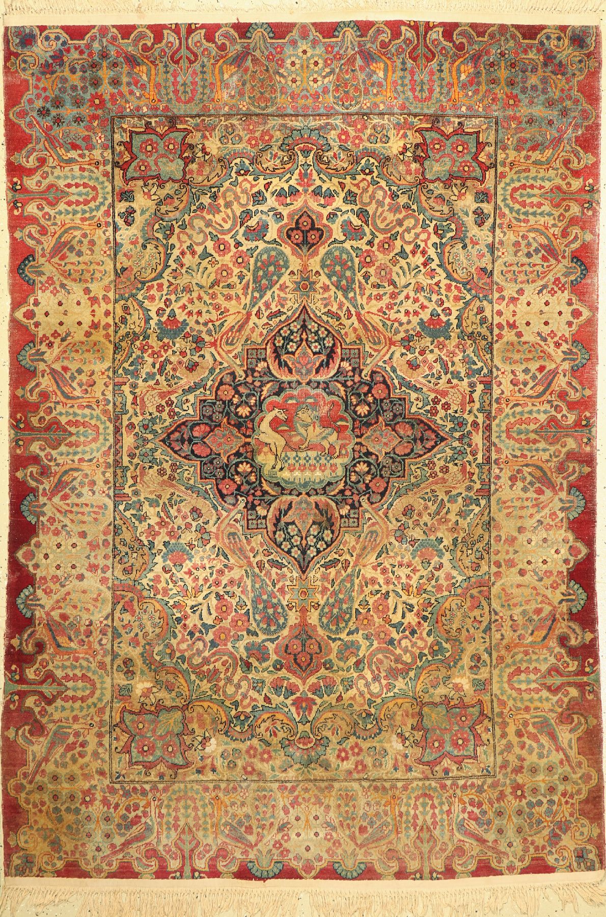 Yazd alt, Persien, um 1930, Wolle auf Baumwolle, ca. 205 x 140 cm, EHZ: 4