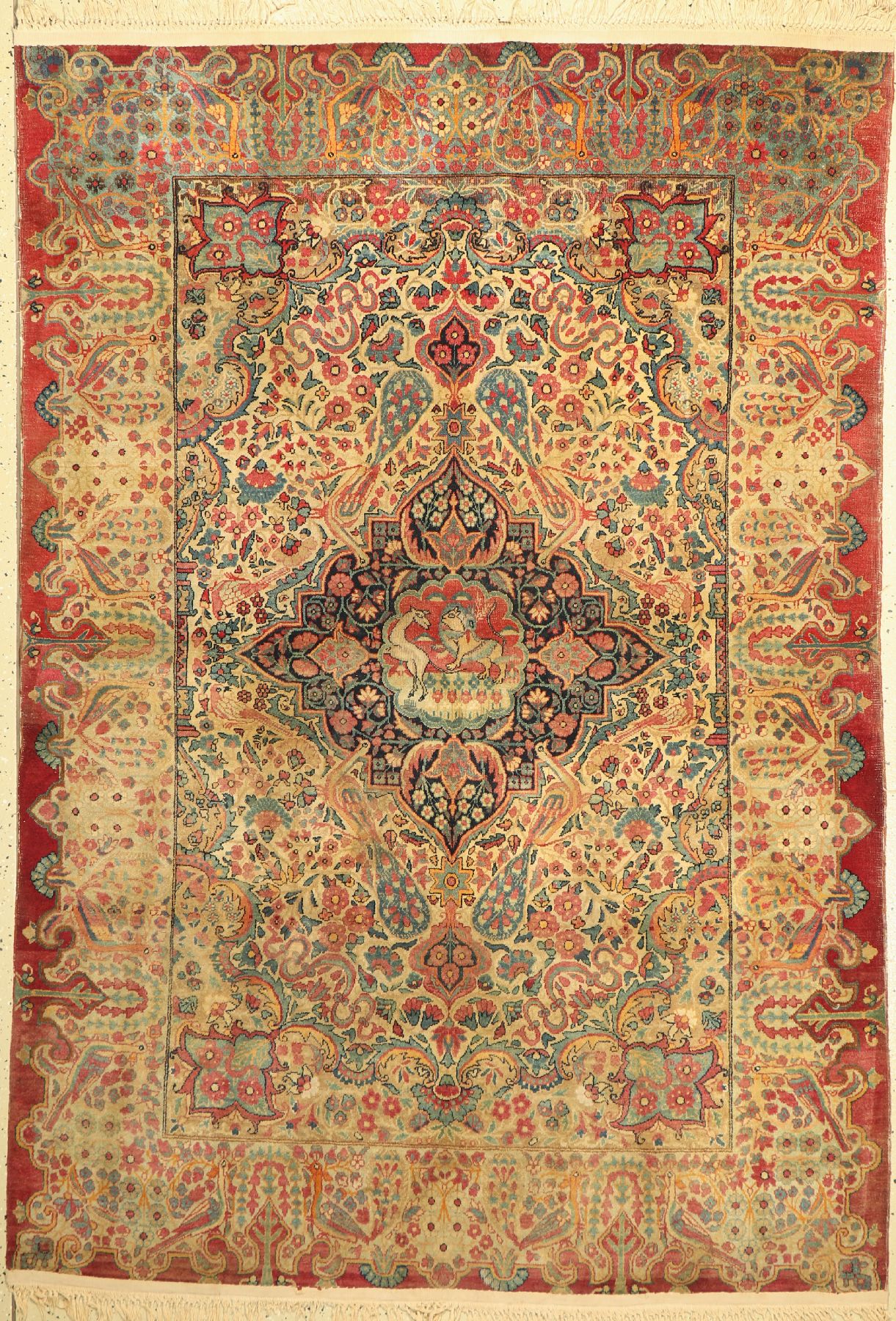 Yazd alt, Persien, um 1940, Wolle auf Baumwolle, ca. 202 x 145 cm, EHZ: 3-4