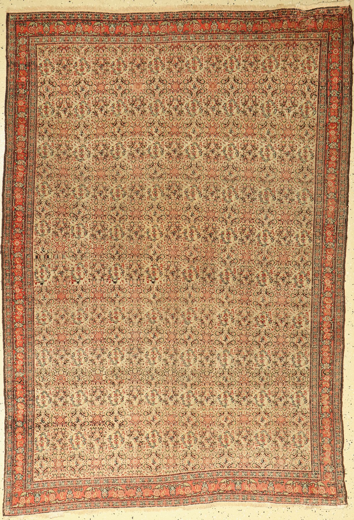 Senneh fein antik, Persien, Ende 19.Jhd., Wolle auf Baumwolle, ca. 190 x 132 cm, EHZ: 4