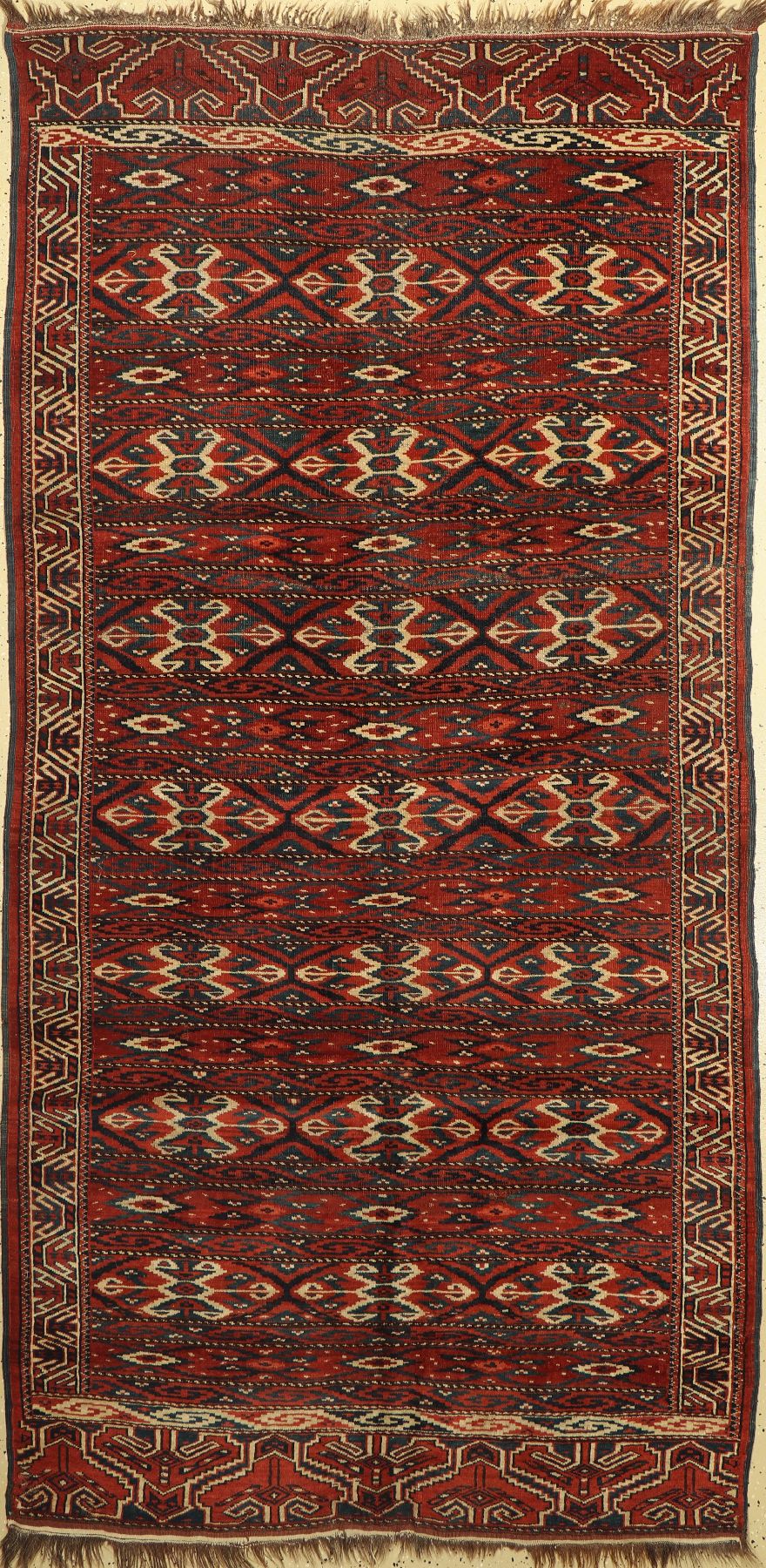 Yomuth antik, Turkmenistan, um 1900, Wolle auf Wolle, ca. 280 x 137 cm, EHZ: 3