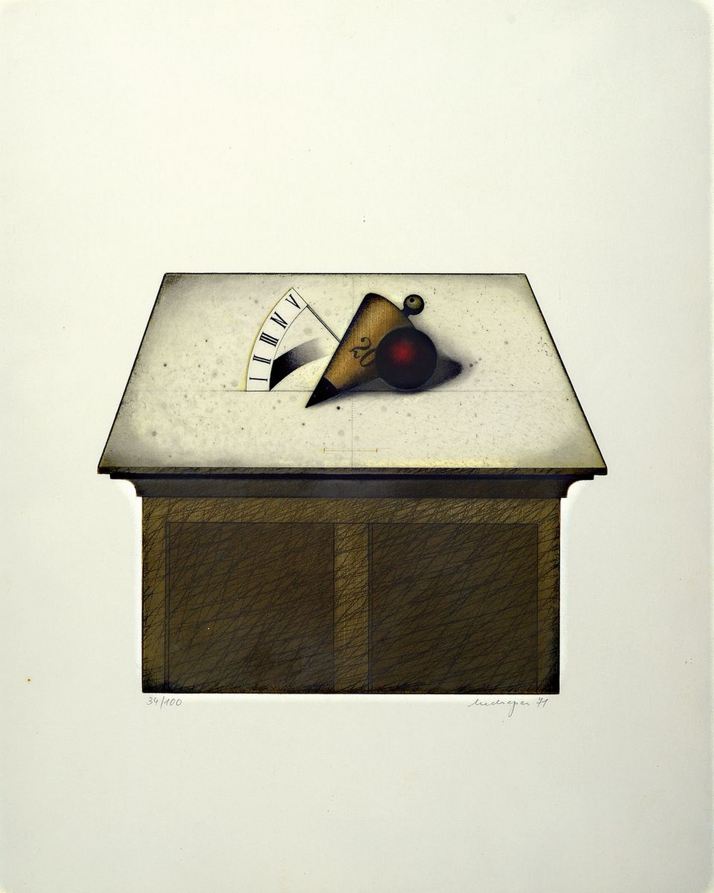 Friedrich Meckseper, 1936-2019, 3 Farblithographien, alle handsigniert, 1) num. 65/75, dat. 03, ca. 34.5x42cm, u.Gl., R. ca. 57x72cm, 2) num. 34/100, ...