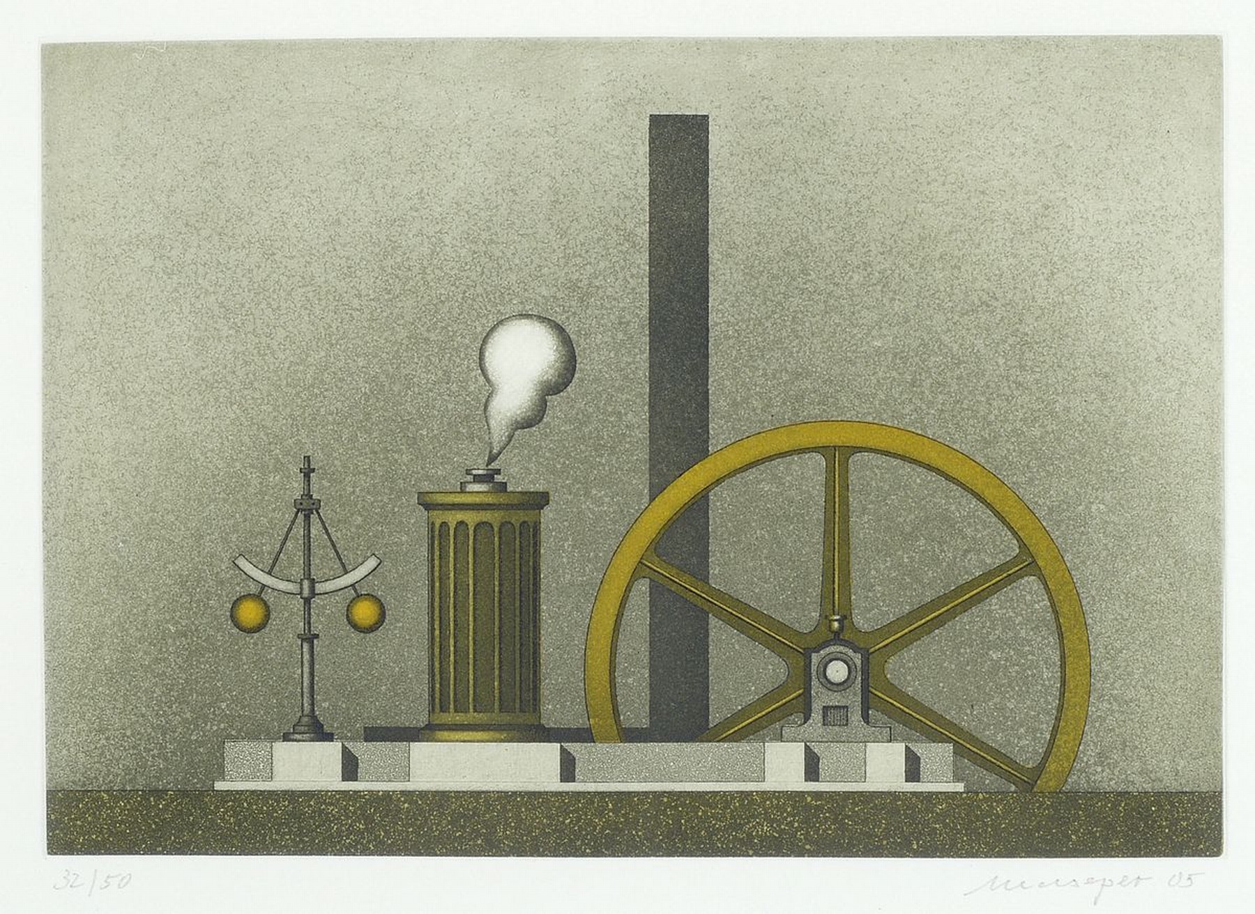 Detail b: Friedrich Meckseper, 1936-2019, Konvolut aus 9 Farblithographien, alle handsigniert und dat. zwischen 1978 und 2005, versch. Größen von ca. ...