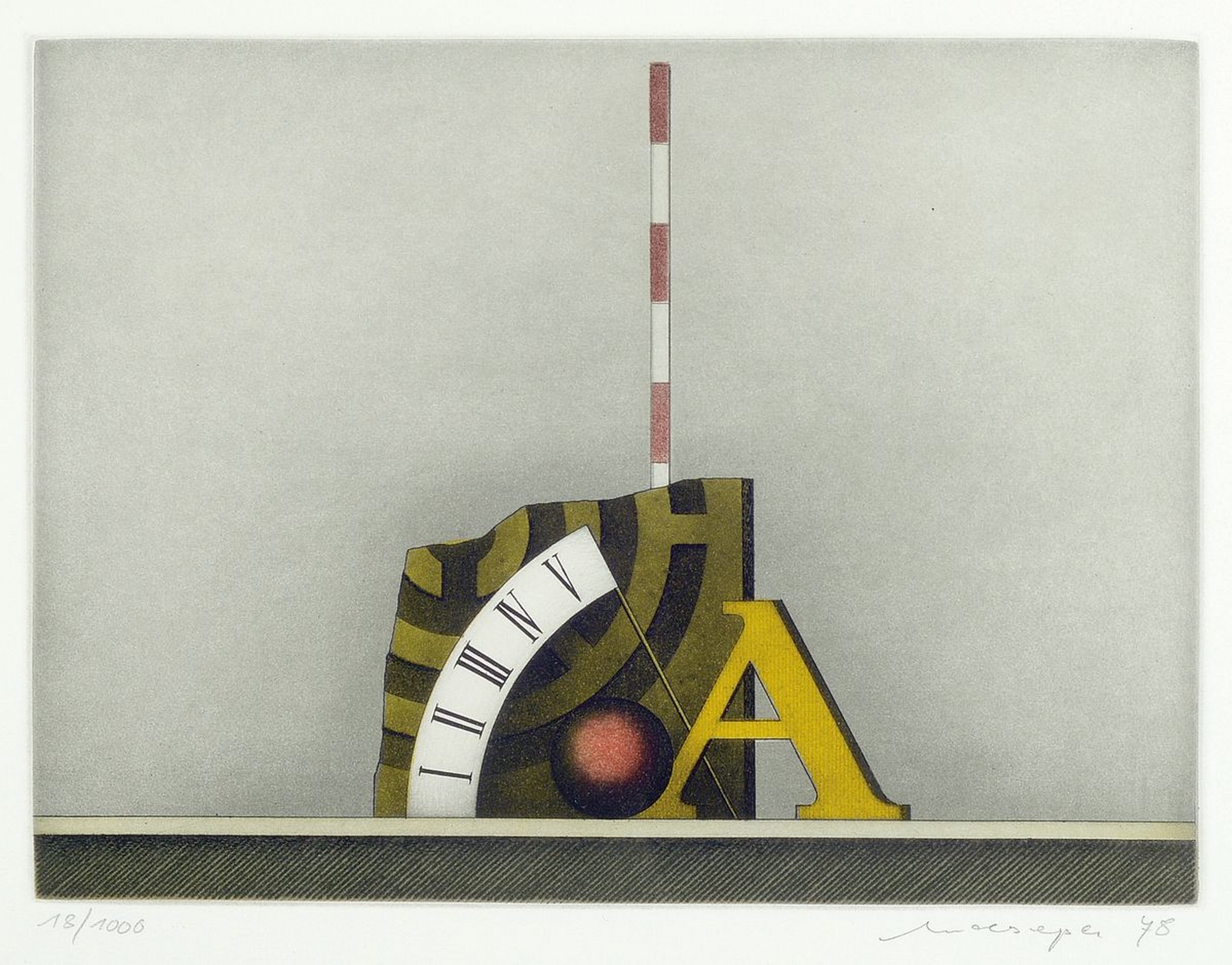 Detail d: Friedrich Meckseper, 1936-2019, Konvolut aus 9 Farblithographien, alle handsigniert und dat. zwischen 1978 und 2005, versch. Größen von ca. ...