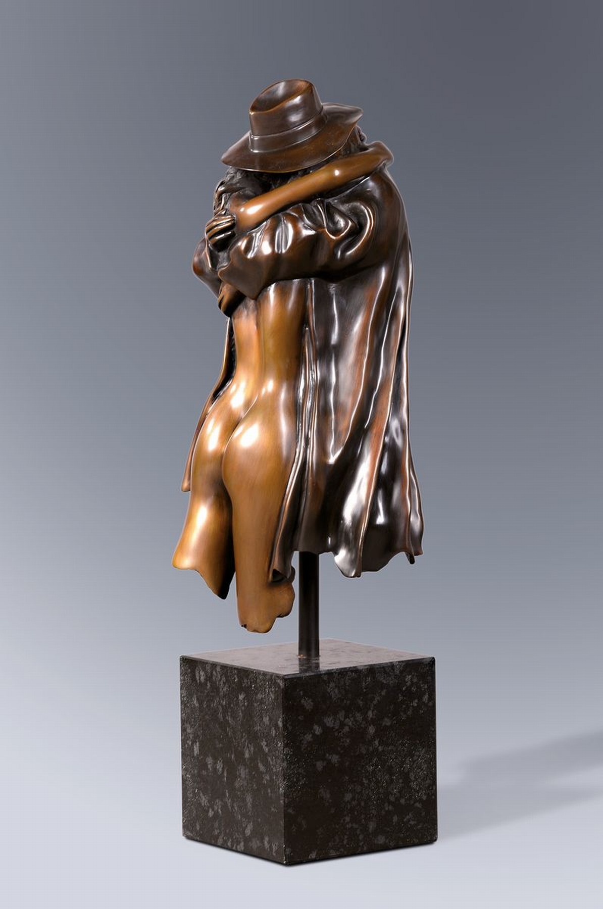 Bruno Bruni, geb. 1935 in Gradara, Bronzeskulptur, "Il Ritorno", sign., num. 143/390, ca. 72x25x25 cm, inkl. Zertifikat