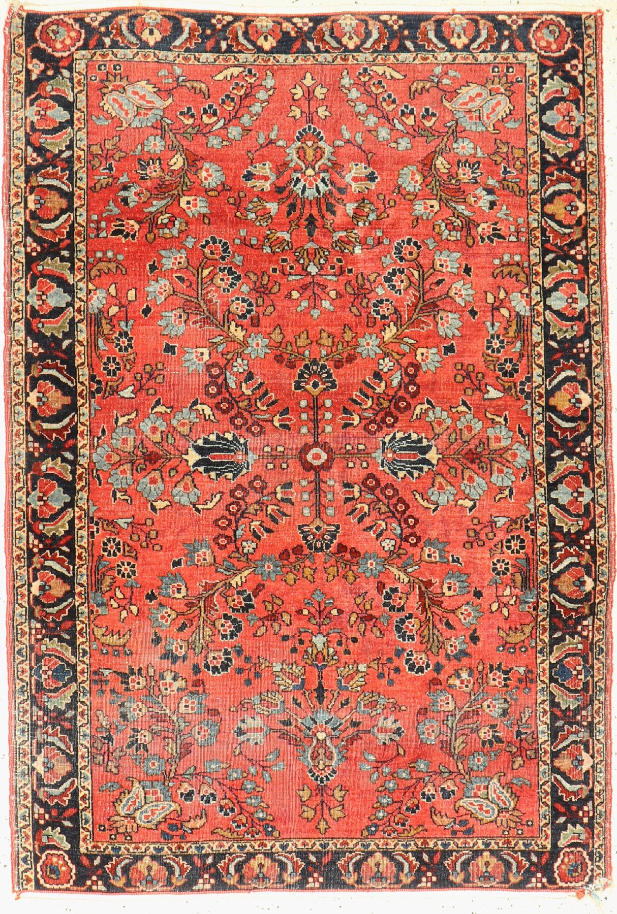 Us Re-Import Sarogh antik, Persien, um 1910, Wolle auf Baumwolle, ca. 150 x 103 cm, EHZ: 4-5