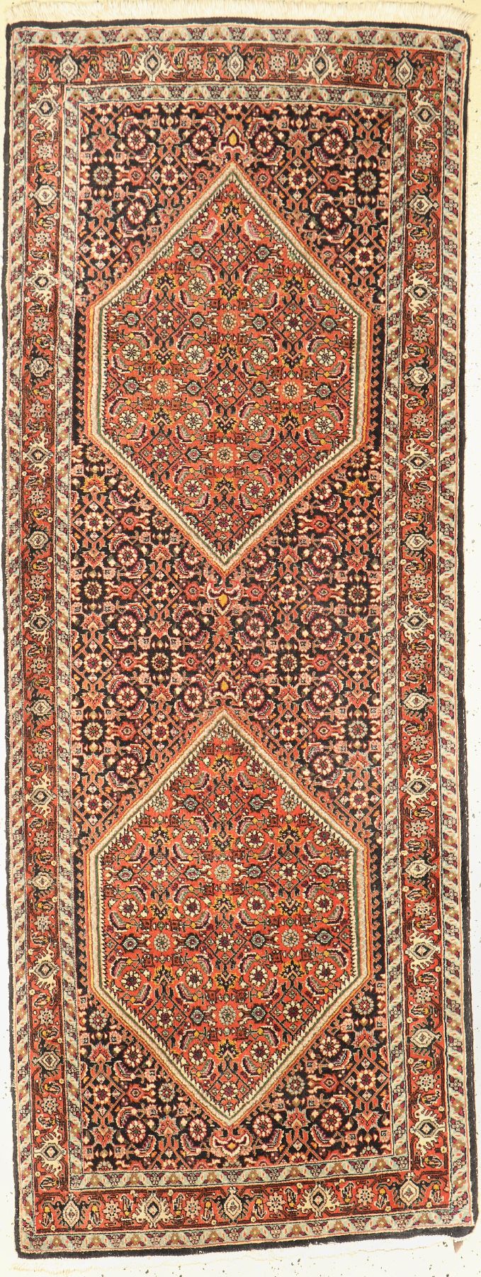 Bidjar fein, Persien, ca. 40 Jahre, Korkwolle, ca. 198 x 74 cm, EHZ: 2