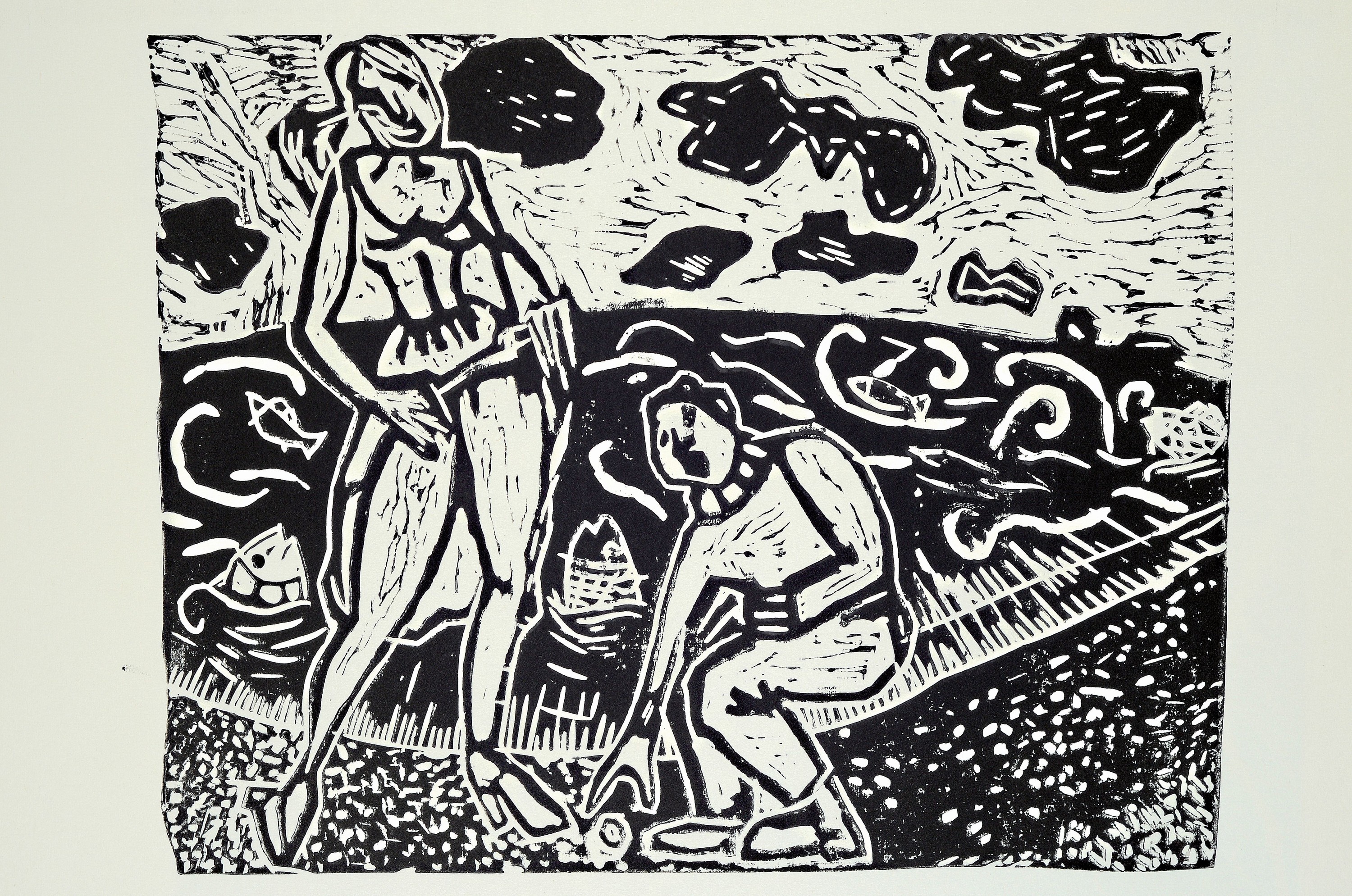 Detail a: Susan Witwer, geb. 1973 in Radebeul, Mappe "Eine Liebesgeschichte", ca. 52x39 cm