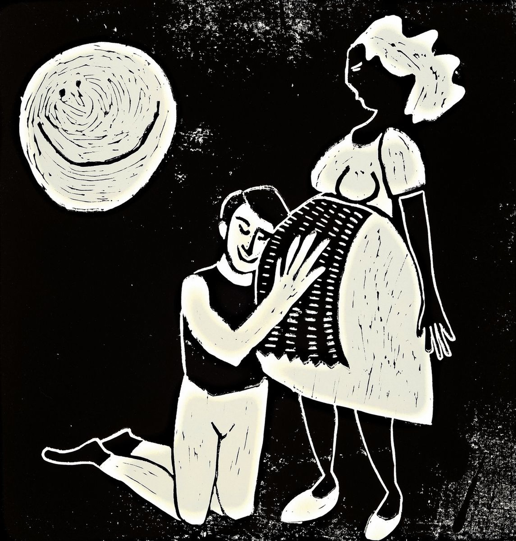 Detail e: Susan Witwer, geb. 1973 in Radebeul, Mappe "Eine Liebesgeschichte", ca. 52x39 cm