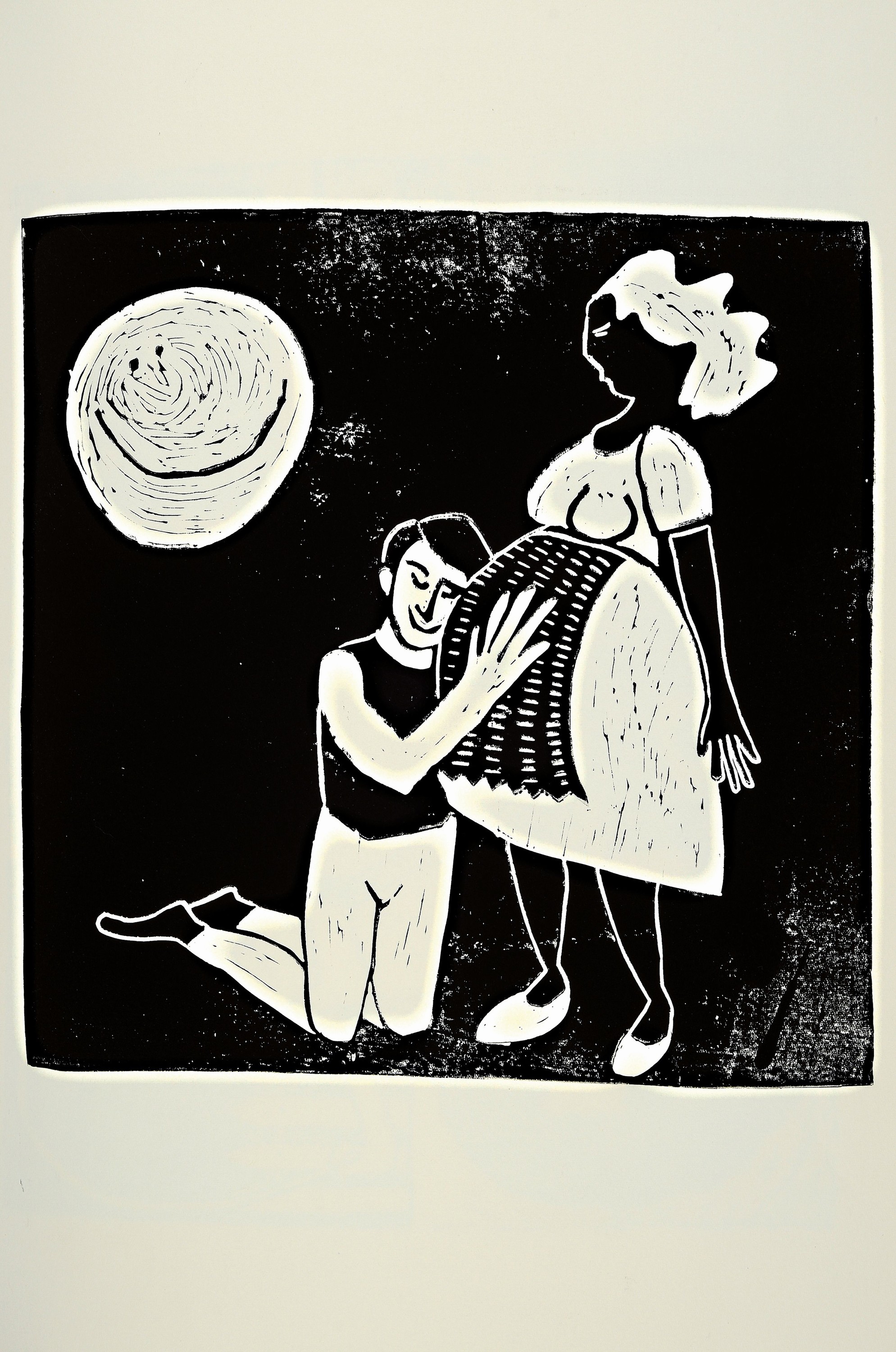 Detail m: Susan Witwer, geb. 1973 in Radebeul, Mappe "Eine Liebesgeschichte", ca. 52x39 cm