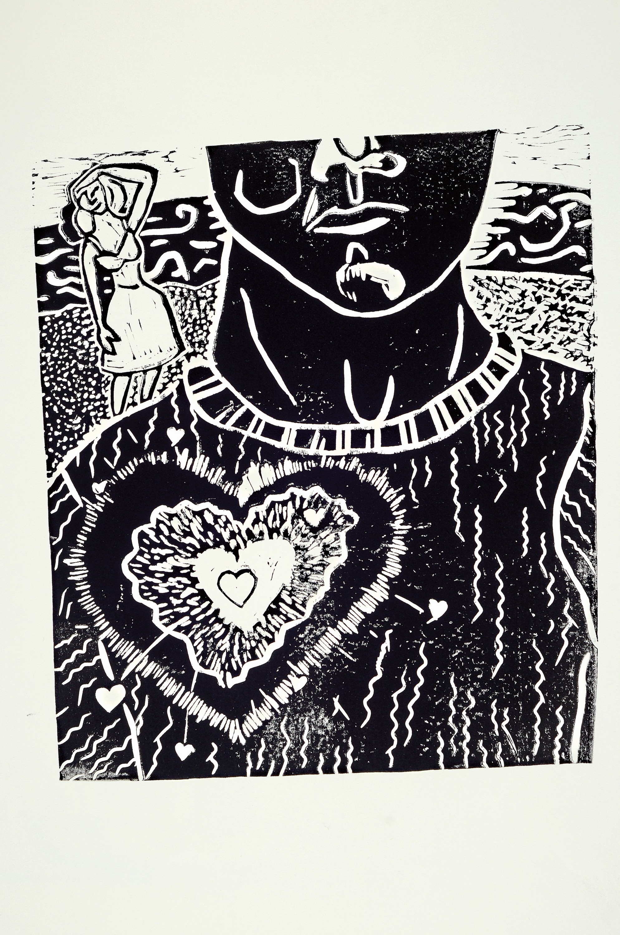 Detail n: Susan Witwer, geb. 1973 in Radebeul, Mappe "Eine Liebesgeschichte", ca. 52x39 cm