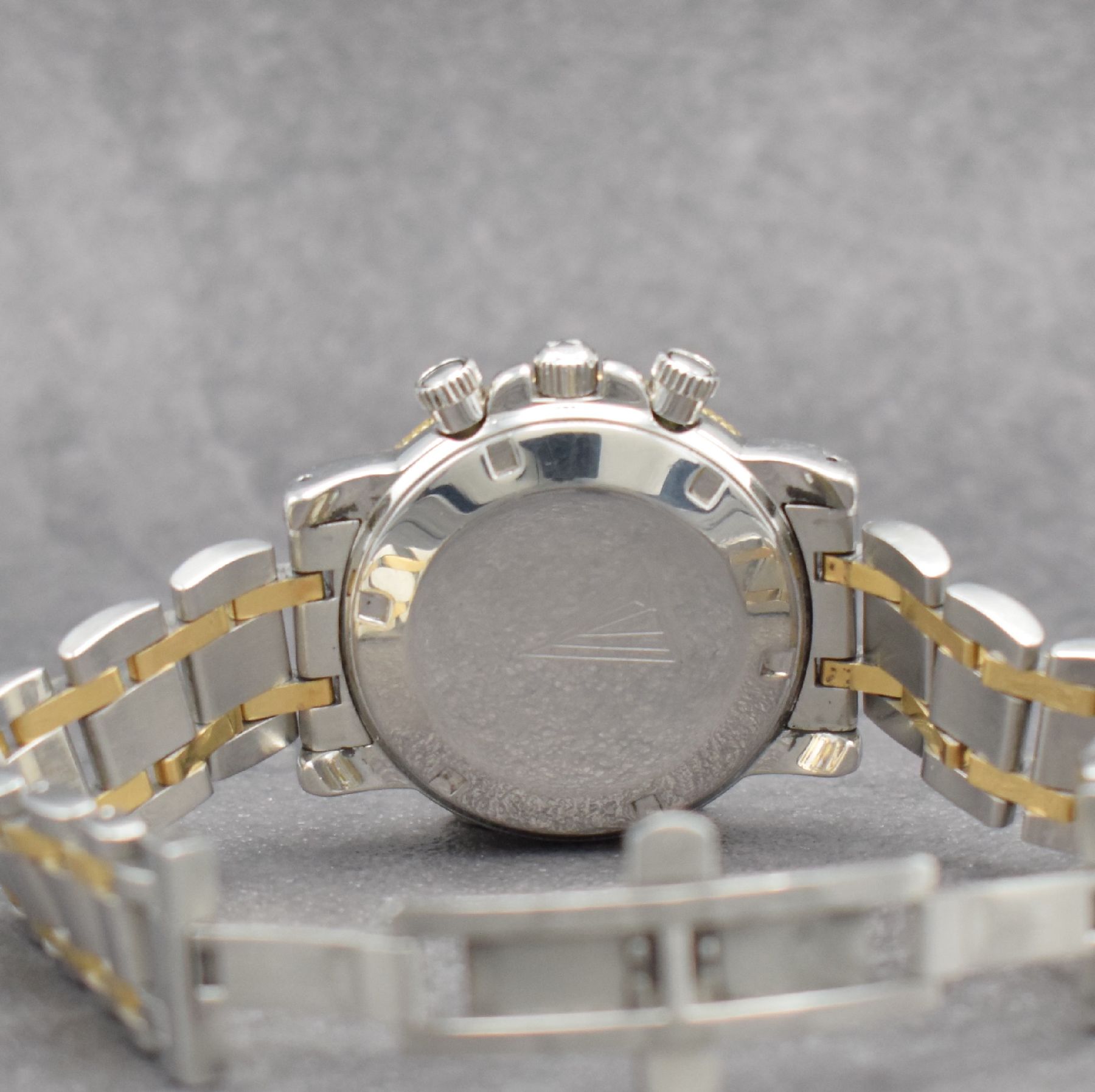 Detail e: ZENITH El Primero Rainbow Herrenarmbanduhr mit Chronograph, Schweiz um 1995, Automatik, Edelstahl/Gold komb. inkl. orig. Gliederband m. dopp. ...