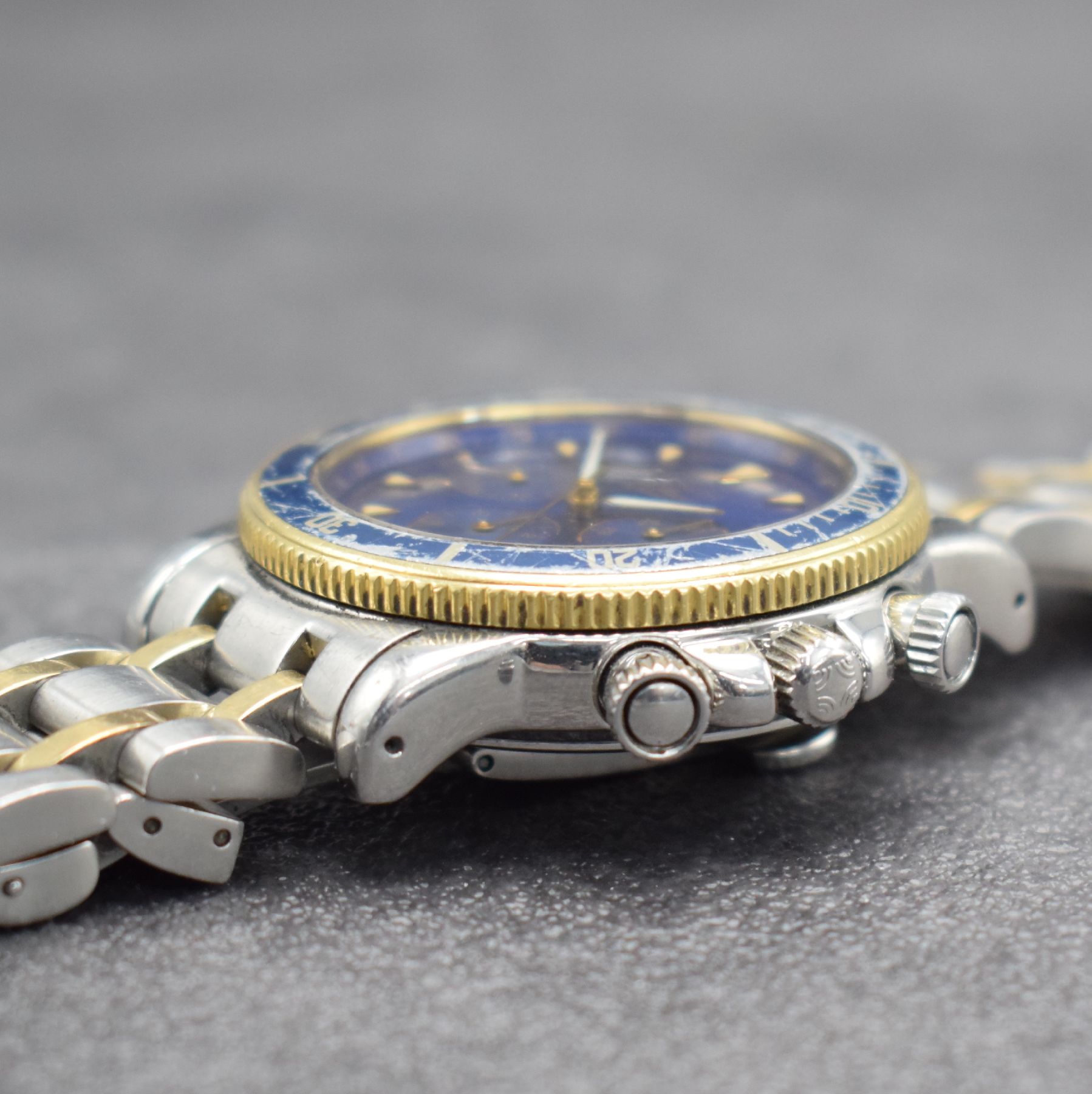 Detail f: ZENITH El Primero Rainbow Herrenarmbanduhr mit Chronograph, Schweiz um 1995, Automatik, Edelstahl/Gold komb. inkl. orig. Gliederband m. dopp. ...