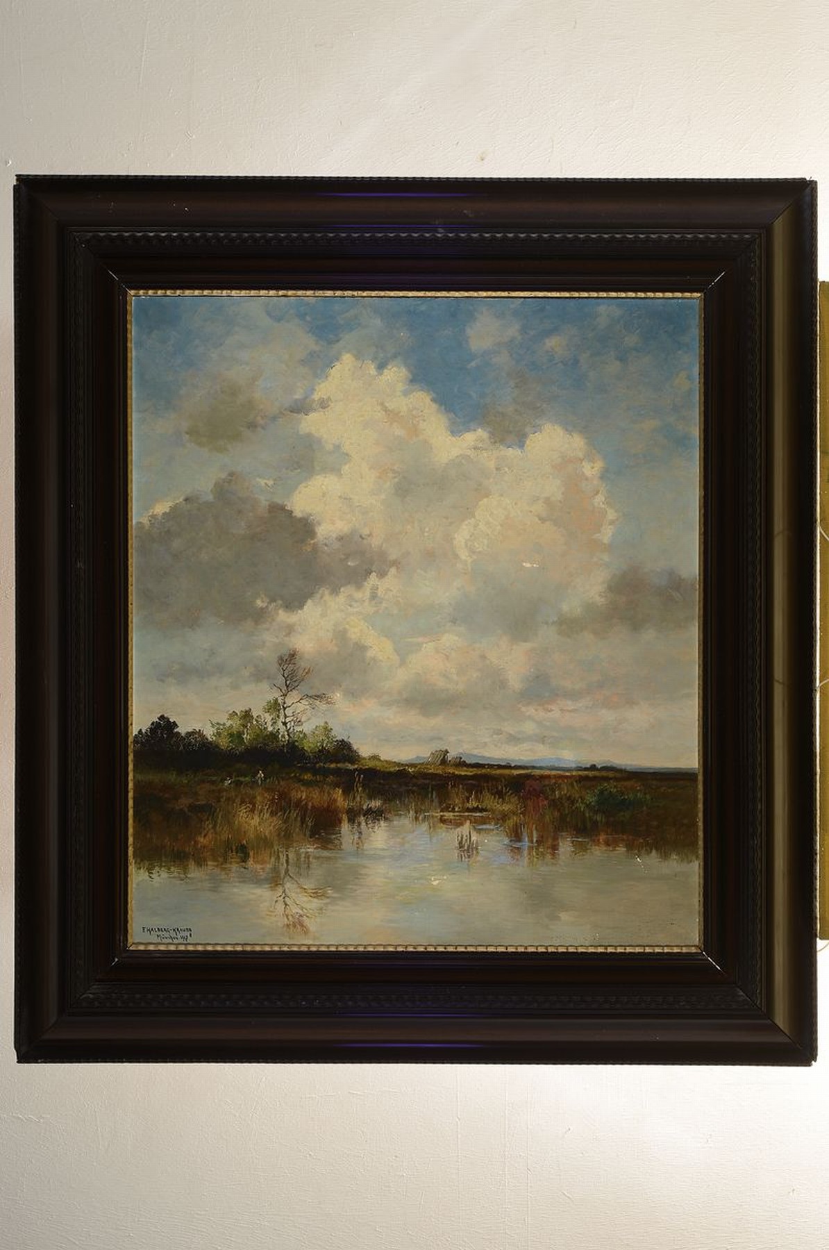 Detail k: Fritz Halberg-Krauss, 1874 Stadtprozelten - 1951 Prien am Chiemsee, autodidaktische Ausbildung unter dem künstlerischen Einfluß der Münchener ...