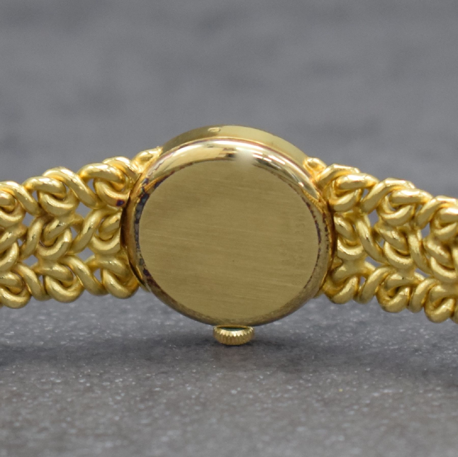 Detail f: ZENITH Damenarmbanduhr in GG 585/000, Handaufzug, Schweiz um 1970, Boden aufgedr., gold. Zifferbl. m. aufgel. Indizes, Anz. v. Std. & Min., Werk ...