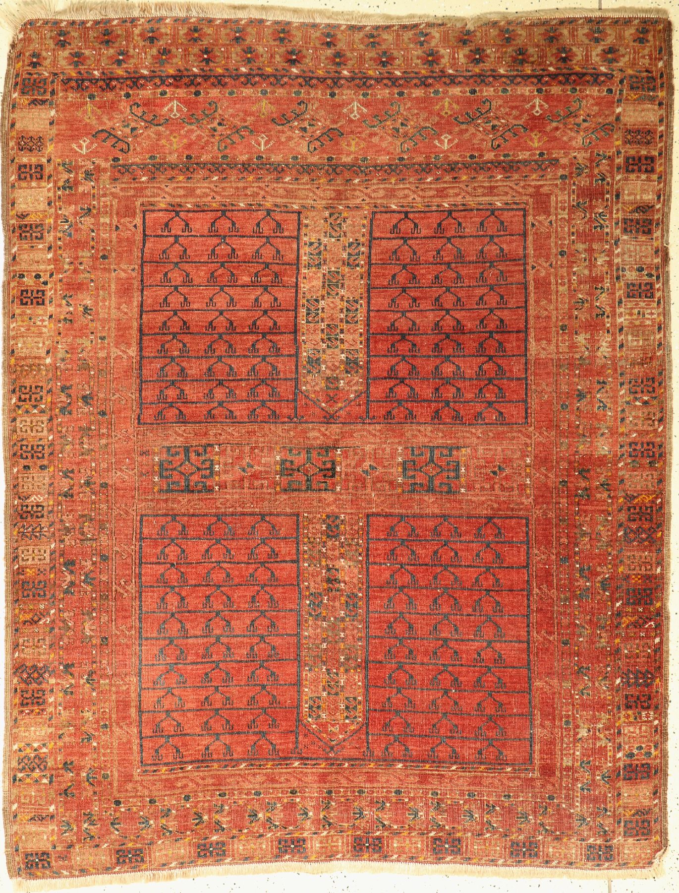 Hadjlu Engsi antik, Afghanistan, um 1900, Wolle auf Wolle, ca. 200 x 156 cm, EHZ: 3