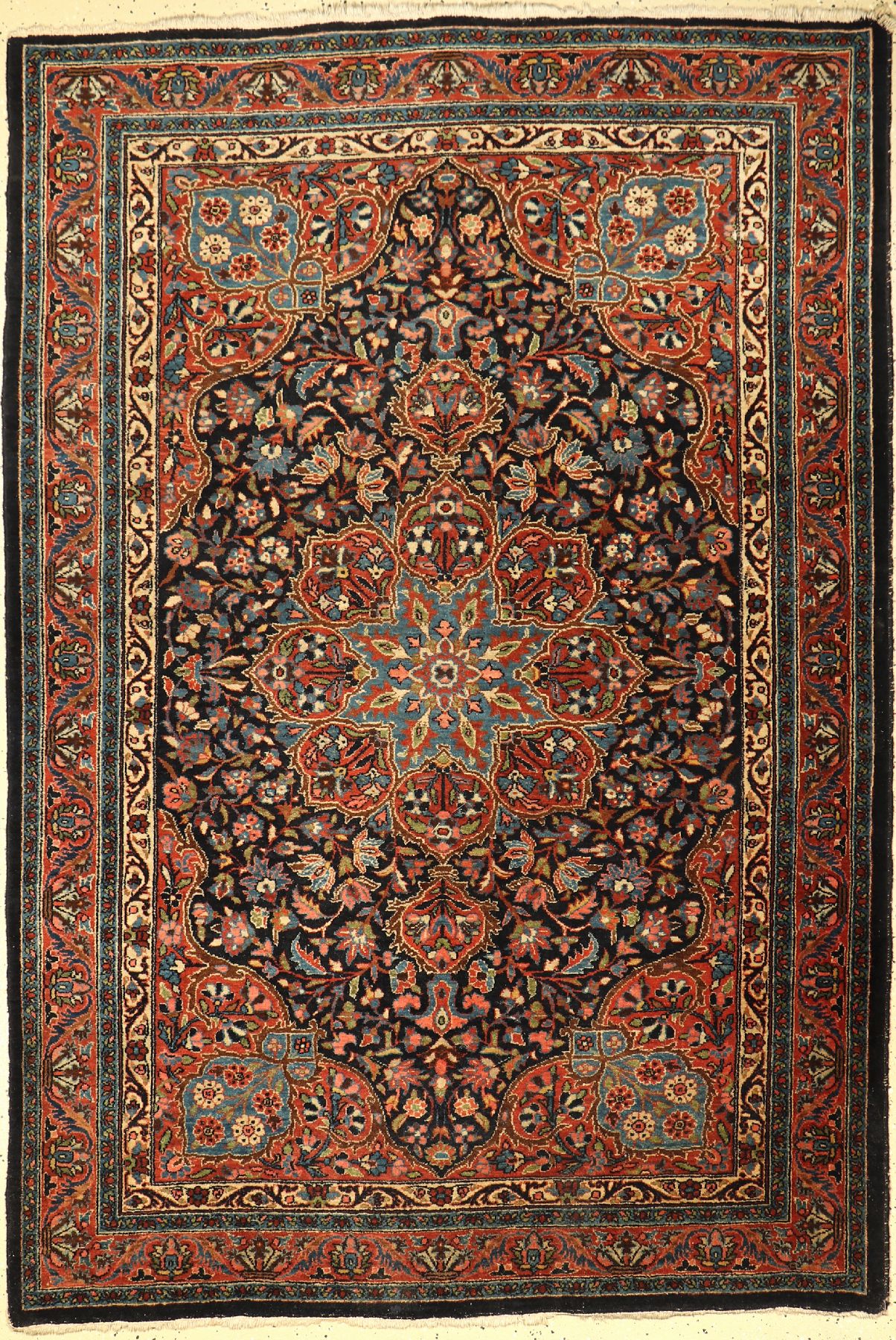 Bidjar antik, Persien, um 1910/1920, Wolle auf Baumwolle, ca. 204 x 140 cm, EHZ: 2-3