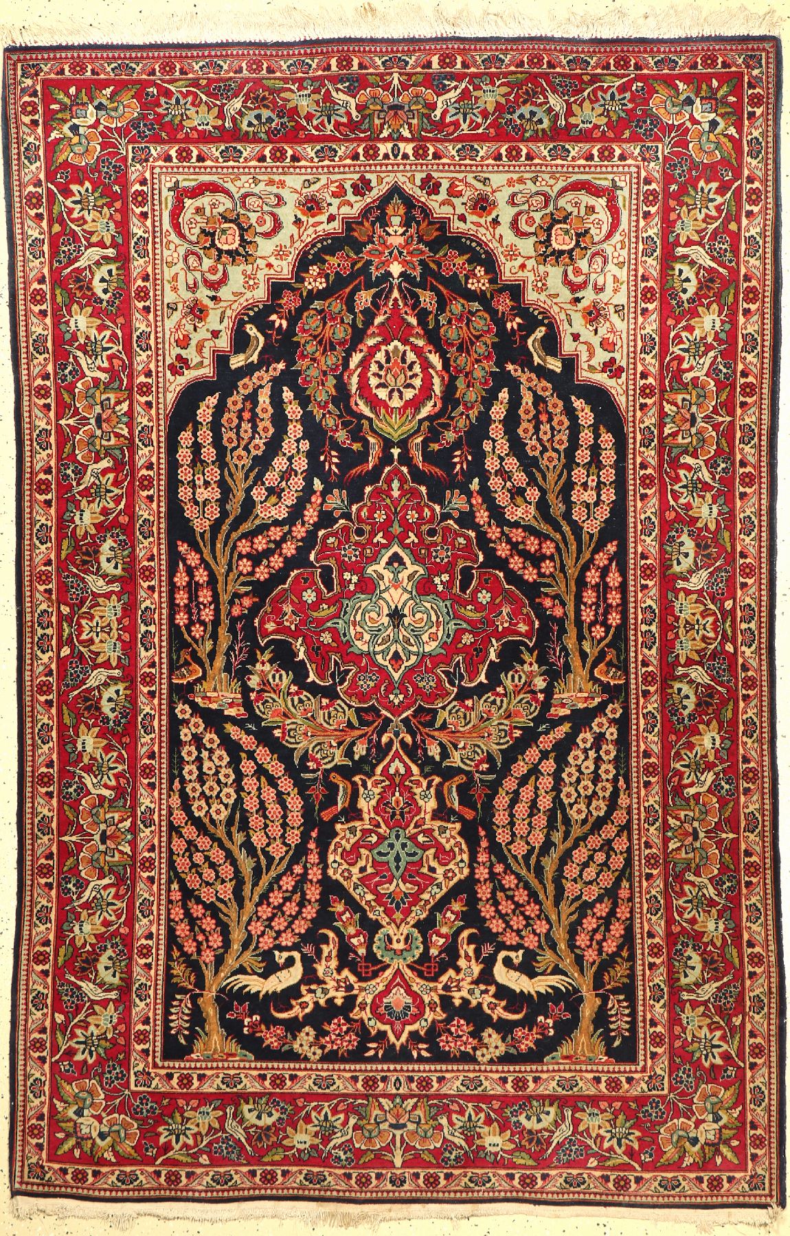 Keschan Kork fein alt, Persien, um 1930/1940, Korkwolle, ca. 206 x 137 cm, EHZ: 2