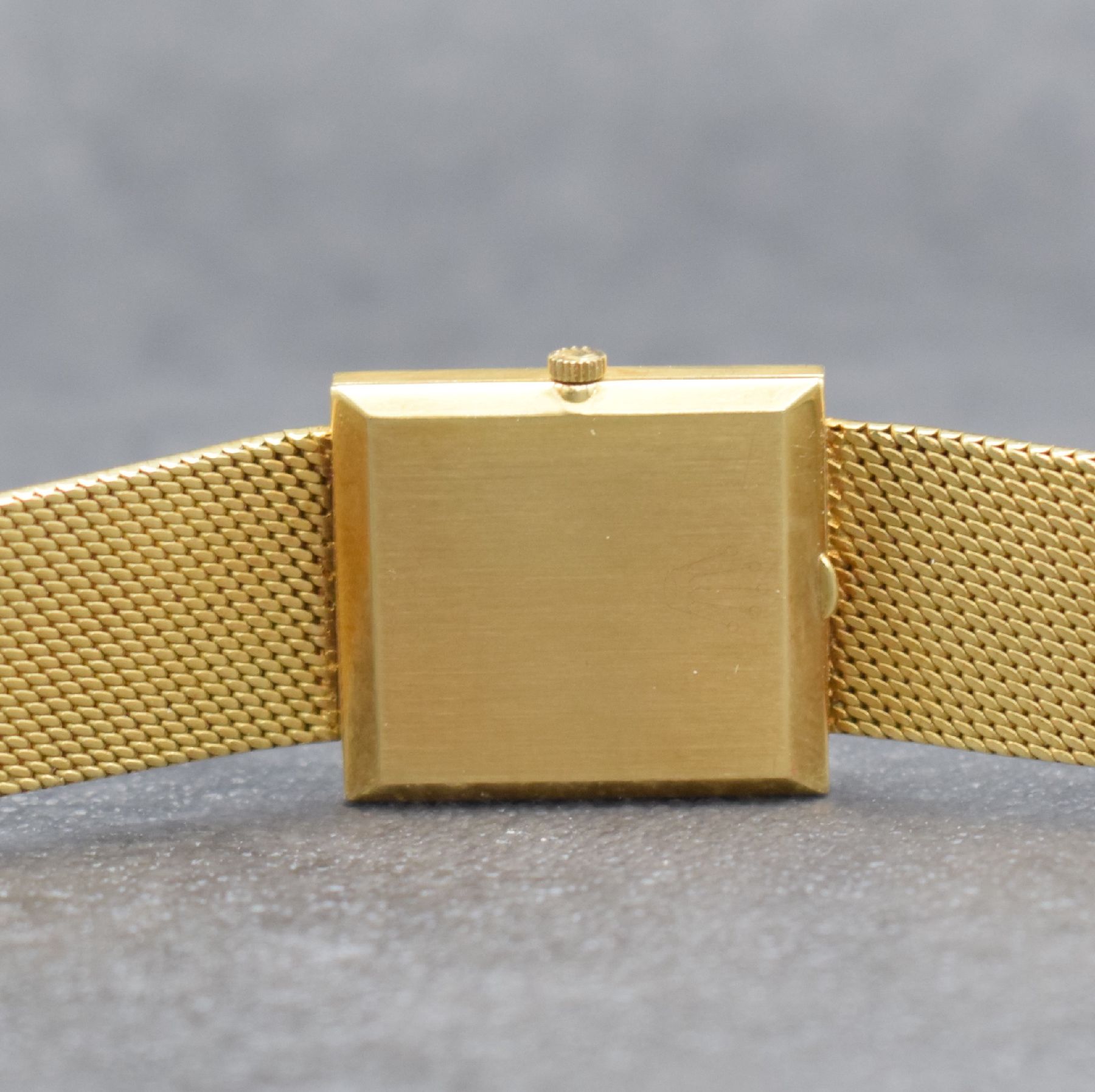 Detail g: ROLEX Cellini Damenarmbanduhr in GG 750/000, Schweiz um 1965, Handaufzug, Ref. 3603J, Boden aufgedr., Milanaiseband in GG 750/000 besch., silb. ...