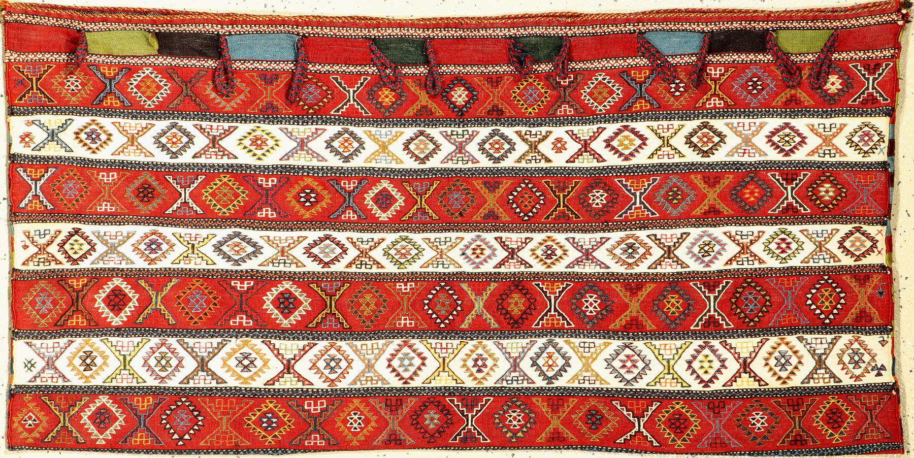 Ghaschgai Tasche fein, Persien, um 1940/1950, Wolle mit Baumwolle, ca. 140 x 72 cm, EHZ: 2