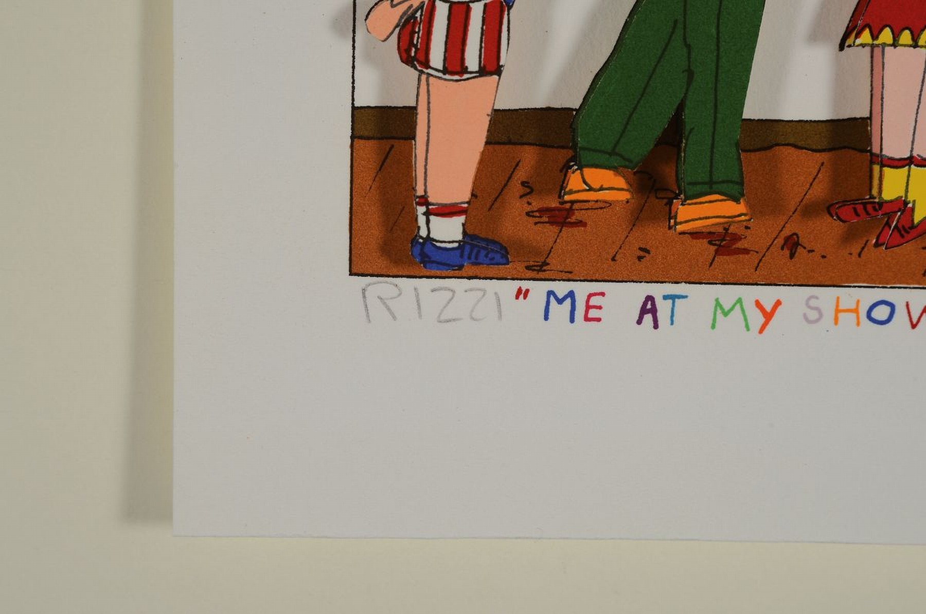 Detail a: James Rizzi, 1950-2011, "Me at my show", 3D-Konstruktion, handsign., num. A/P, dat. 89,ca. 23x16 cm
