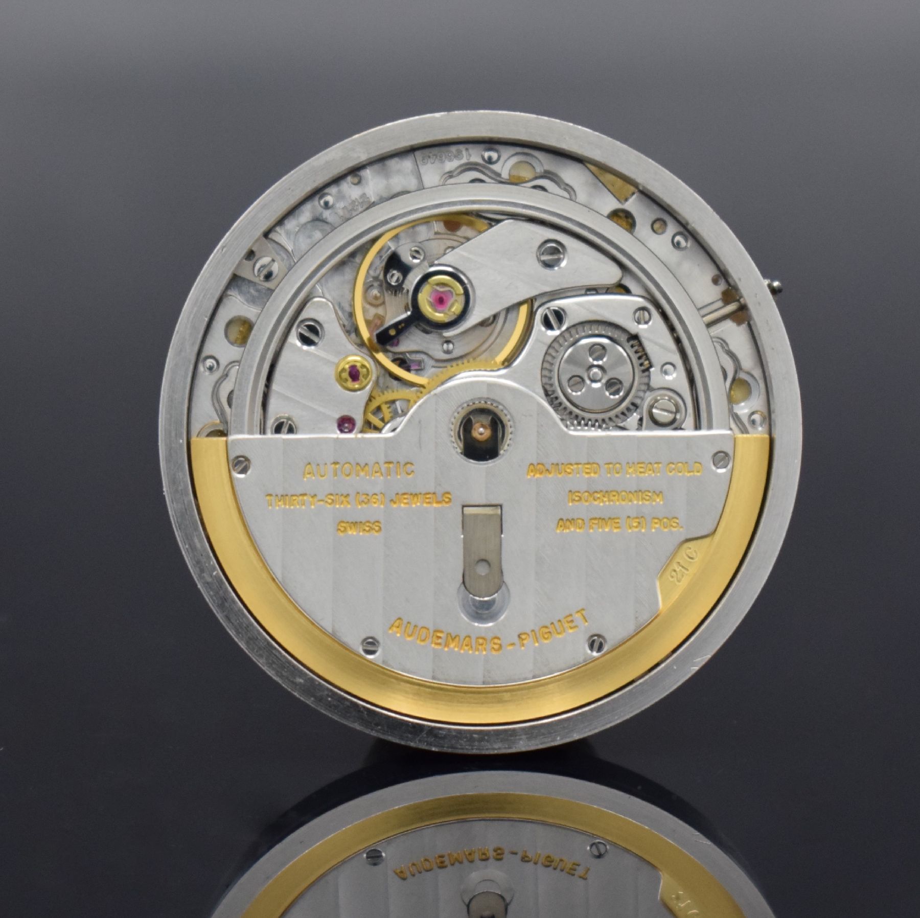 Detail k: AUDEMARS PIGUET hochfeine & extrem seltene Herrenarmbanduhr Modell Royal Oak sog. JUMBO Modell in GG 750/000, Automatik, B-Serie, Schweiz um 1979, ...