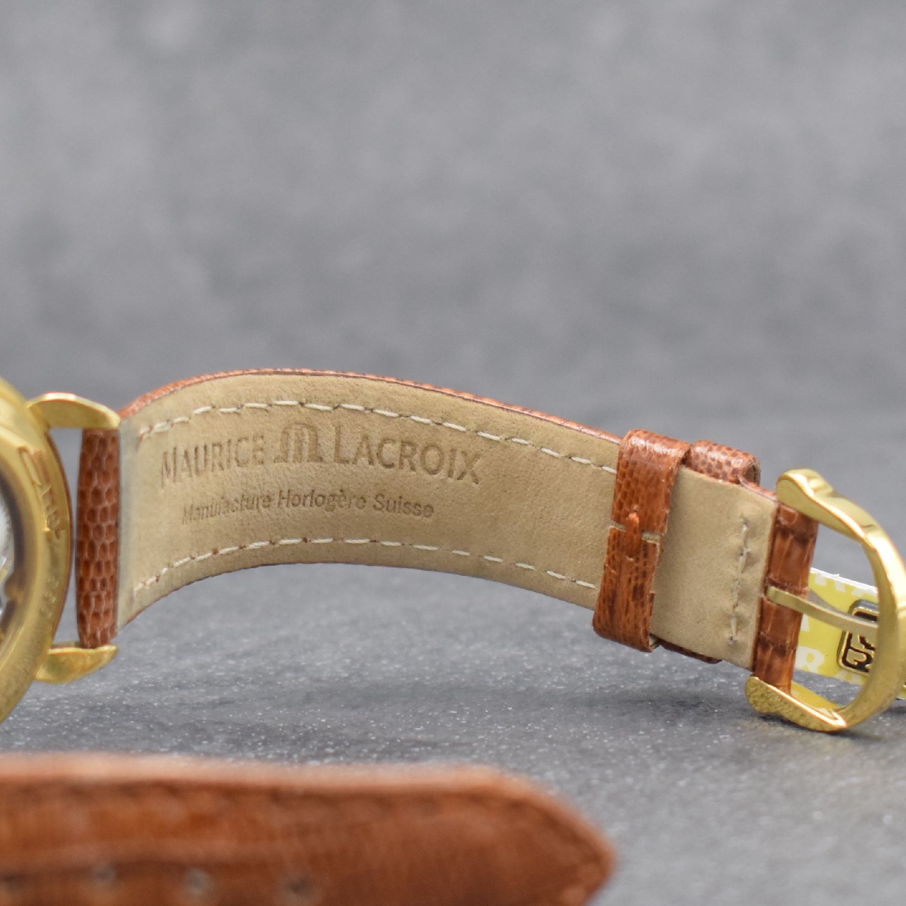 Detail e: MAURICE LACROIX Masterpiece limitierte Herrenarmbanduhr, Schweiz verk. lt. beil. Pap. 09/1993, Handaufzug, Ref. 93489, limitiert auf 1999 Stück, ...