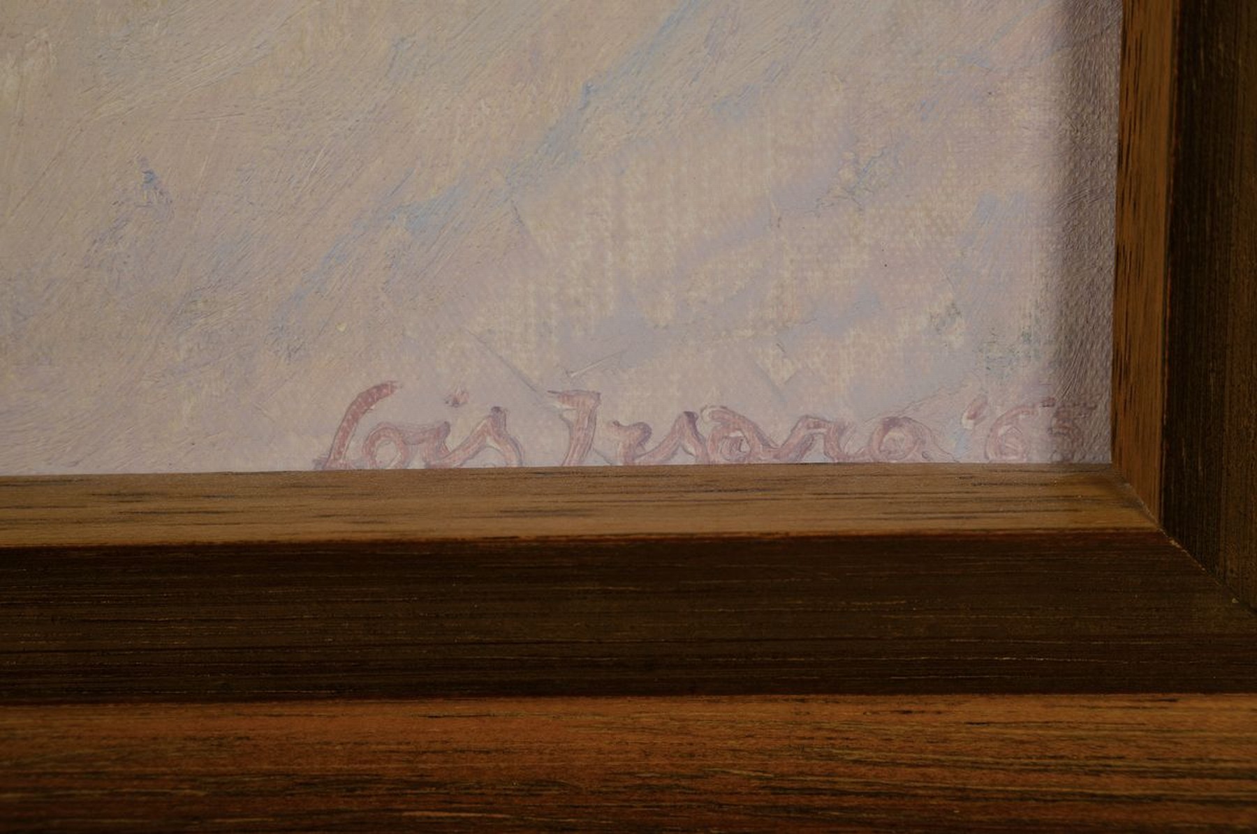 Detail a: Lois Isara, 1923-2014, Stillleben mit Früchtekorb, Öl/Malkarton, rechts unten signiert, ca. 50x45cm, R. ca. 60x55cm