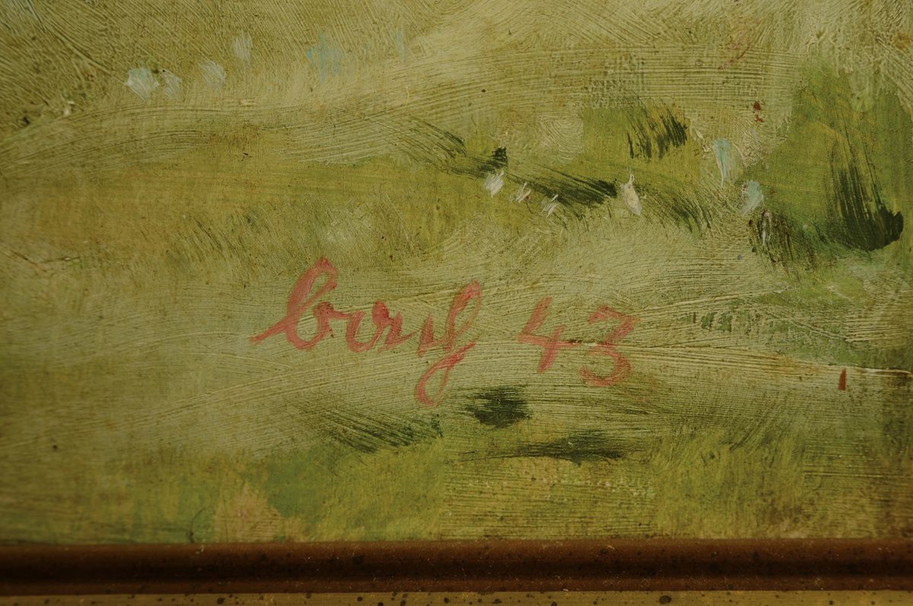 Detail a: Fritz Bach, geb. 1890, Blick auf Harburg an der Wörnitz, Öl/Holz, rechts unten signiert, ca. 74x60cm, R. ca. 69x84cm