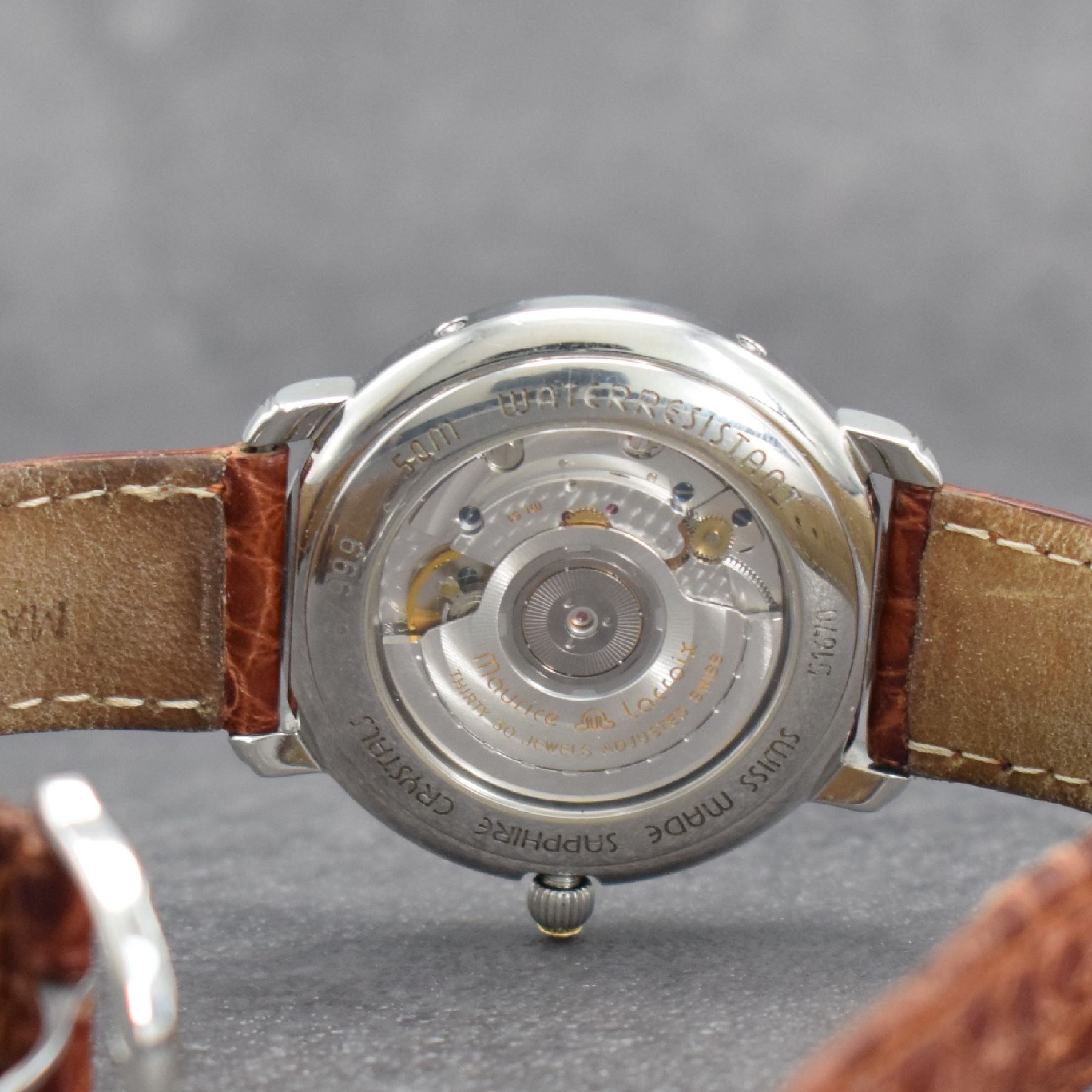 Detail g: MAURICE LACROIX auf 999 Stück limitierte Herrenarmbanduhr, Schweiz verk. lt. beil. Pap. 08/1998, Automatik, Ref. 51670, Edelstahl/Gold kombiniert, ...