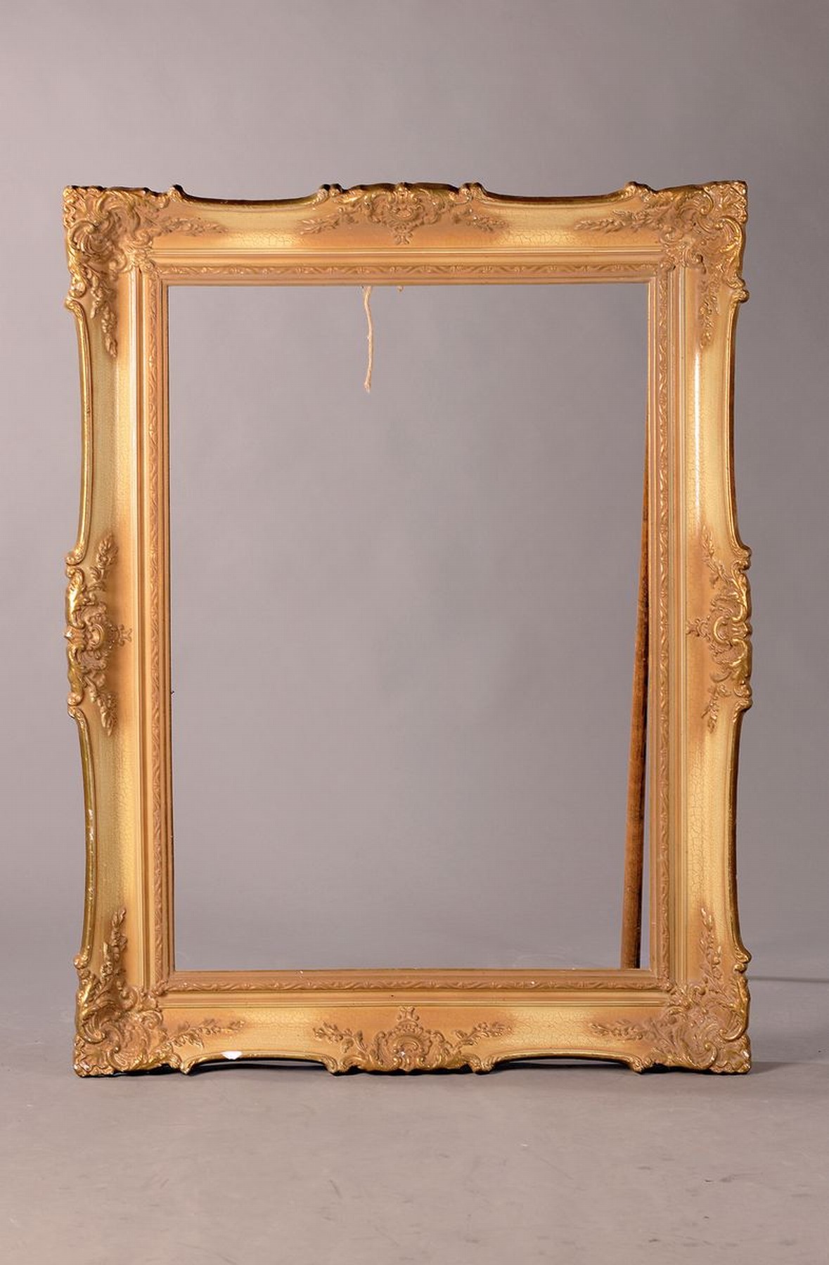 Prunkrahmen, um 1965, Barockstil, zu D-Mark Zeiten 800-900 DM Wert, Rahmen z.T. best., Außenmaße ca. 128x96.5 cm, Innenmaße ca. 105x71.5 cm