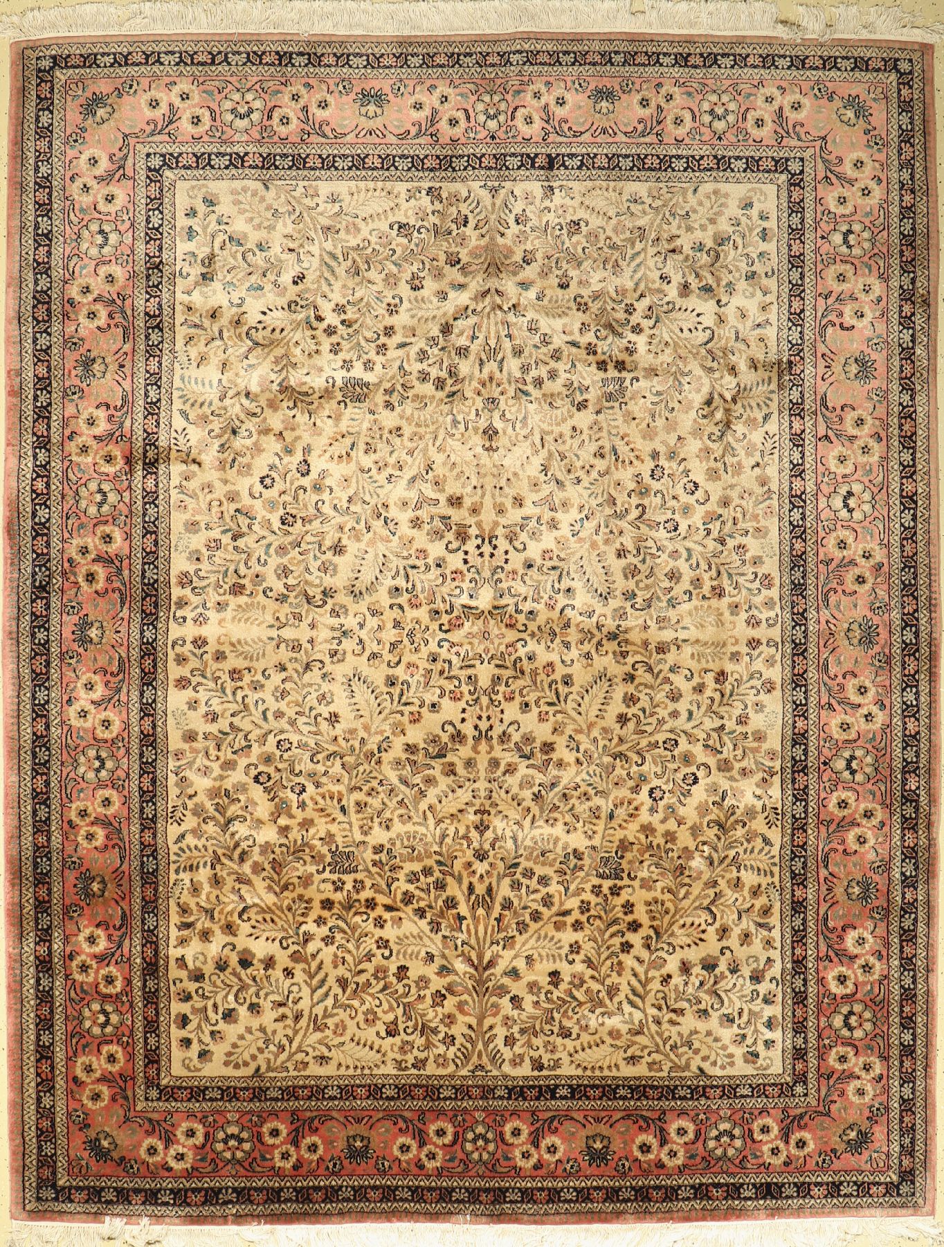 Sarogh Kork, Indien, ca. 50 Jahre, Korkwolle, ca. 304 x 238 cm, EHZ: 2