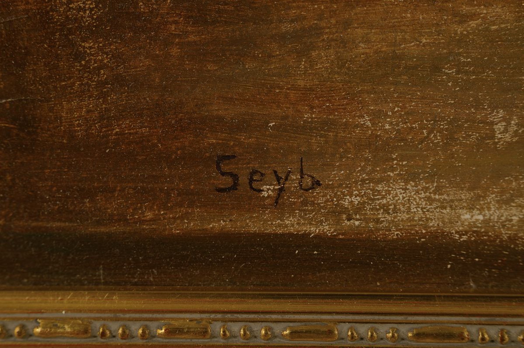 Detail a: Seyb, Maler der 1. Hälfte des 20. Jh., üppiges Blumenstillleben, Öl/Malkarton, links unten signiert, mit leichteren Farbabreibungen, ca. 80x70cm, ...