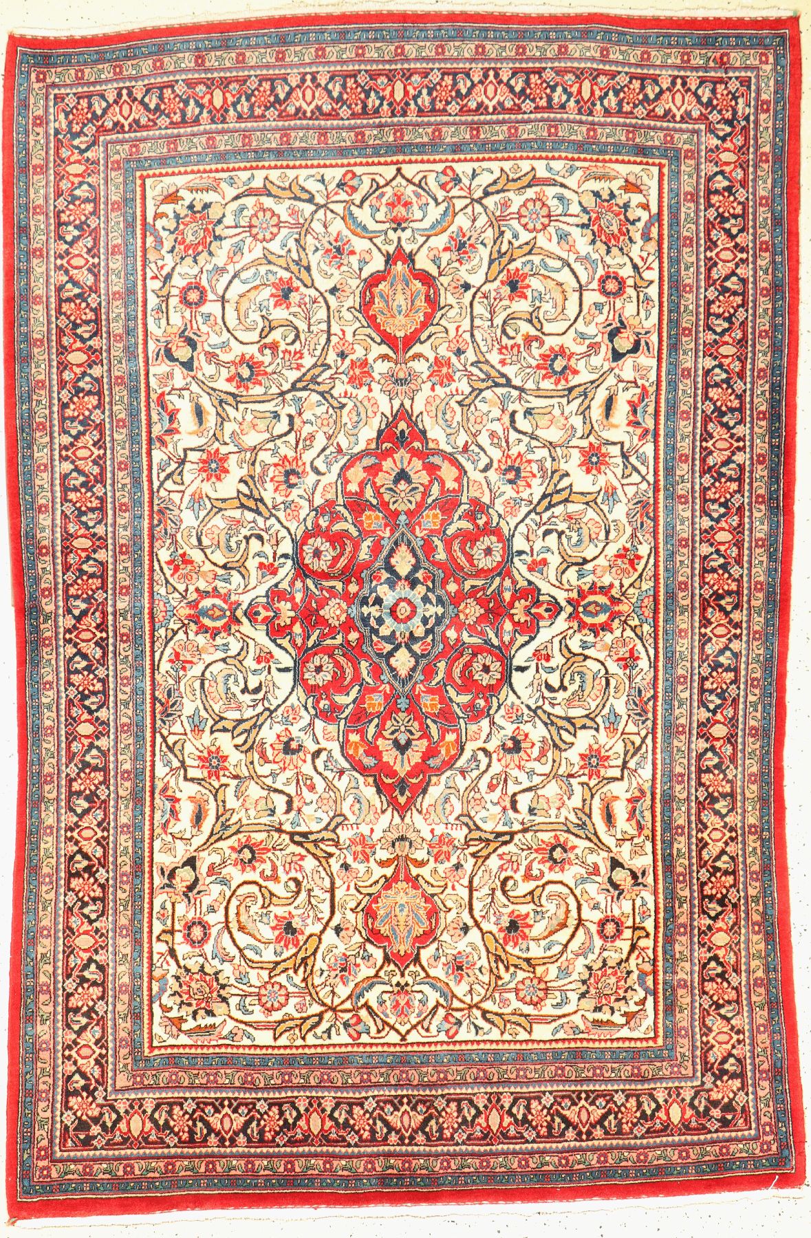 Bidjar Kork fein, Persien, um 1950, Korkwolle, ca. 203 x 132 cm, EHZ: 2, (Mottenfraß im Randbereich)