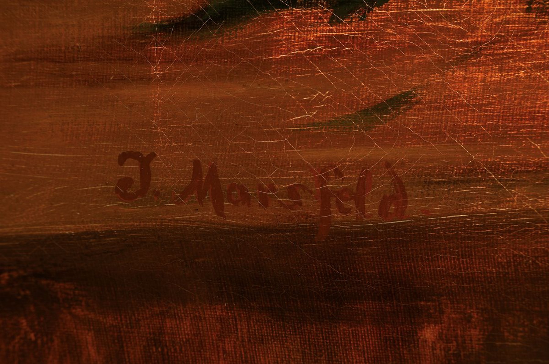 Detail a: Juliana Marsfeld, erwähnt um 1900, Stillleben mit Blumen und Trauben, Öl/Lwd, rest., links unten signiert, ca. 96x56cm, R. ca. 118x78cm
