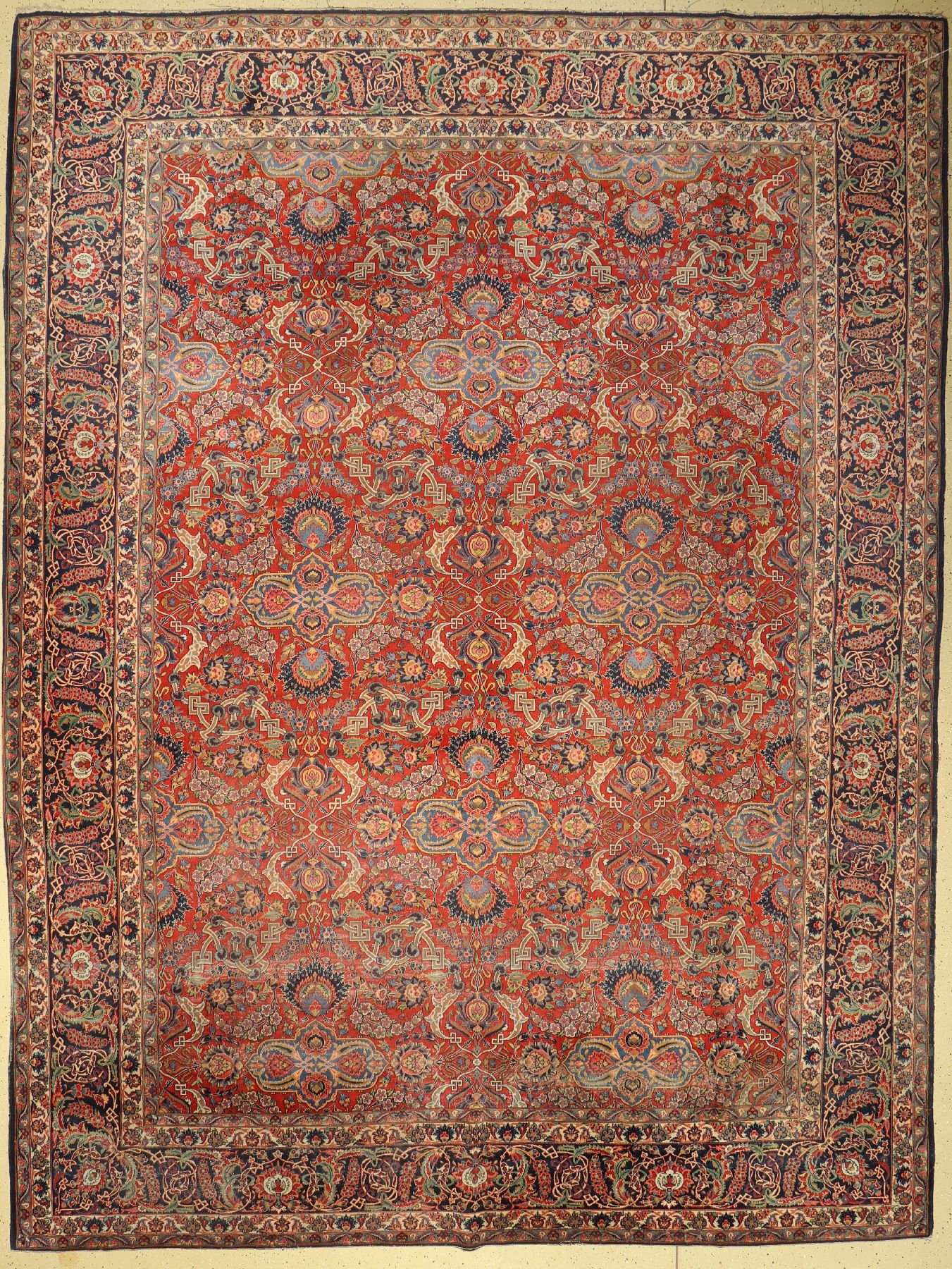 Keschan Kork alt, Persien, um 1920/1930, Korkwolle, ca. 420 x 315 cm, EHZ: 5
