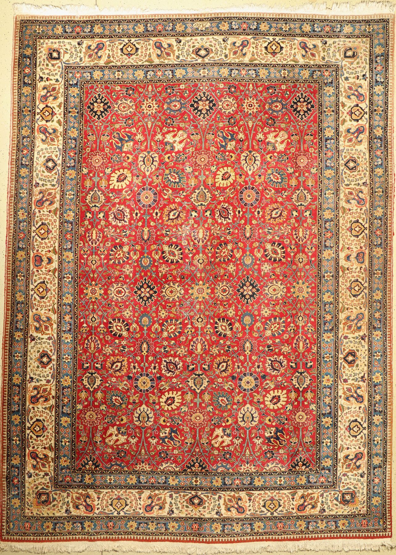 Täbriz alt (Mokhtarpour), Persien, um 1940,Wolle auf Baumwolle, ca. 394 x 286 cm, EHZ: 5