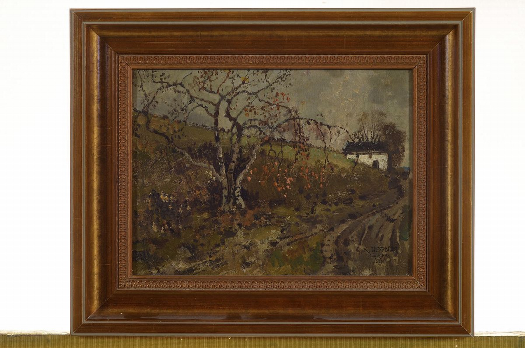 Detail k: Karl Heffner, 1849 Würzburg-1927 Berlin, studierte in München Musik und verkehrte im Lenbach-Kreis, wurde von Adolf Stademann in der Malerei ...