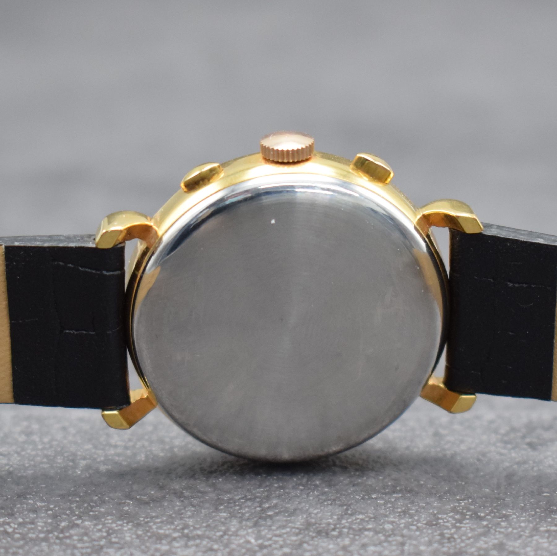 Detail d: DUBEY & SCHALDENBRAND Schaltradchronograph Index-Mobile mit Semi-Rattrapante, Schweiz um 1990, Handaufzug, verg. Gehäuse, vers. Zifferbl. m. arab. ...