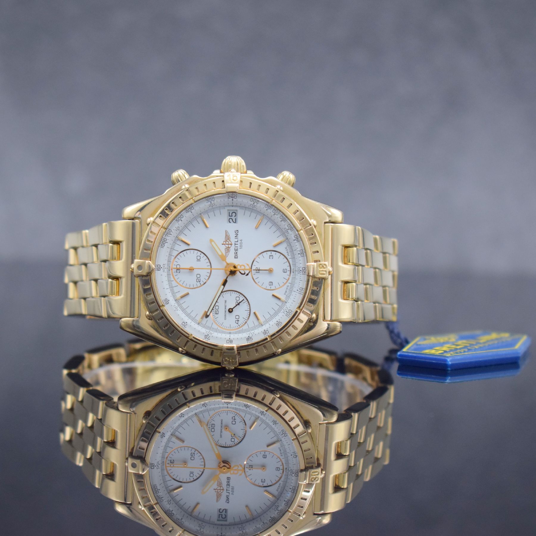 BREITLING seltener, auf 25 Stück limitierter Armbandchronograph Chronomat Nr. 1, Automatik, Ref. H13047X, Chronometer in RoseG 750/000 inkl. ...