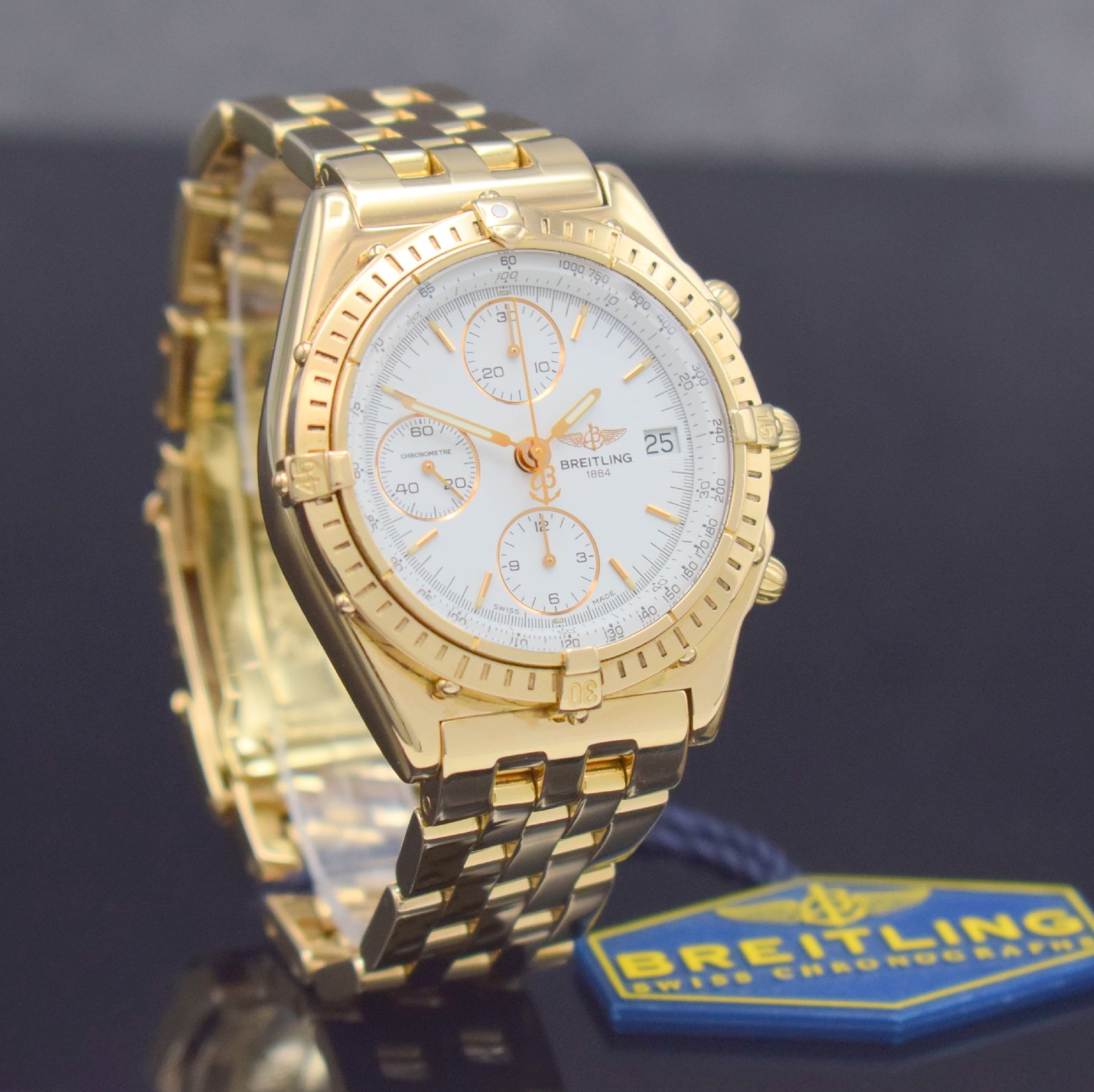 Detail d: BREITLING seltener, auf 25 Stück limitierter Armbandchronograph Chronomat Nr. 1, Automatik, Ref. H13047X, Chronometer in RoseG 750/000 inkl. ...