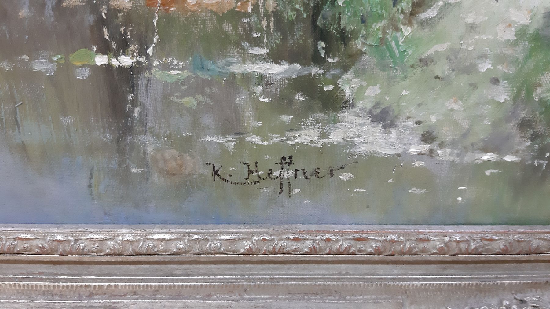 Detail f: Karl Heffner, 1849 Würzburg-1925 Berlin, studierte in München Musik und verkehrte im Lenbach-Kreis, wurde von Adolf Stademann in der Malerei ...