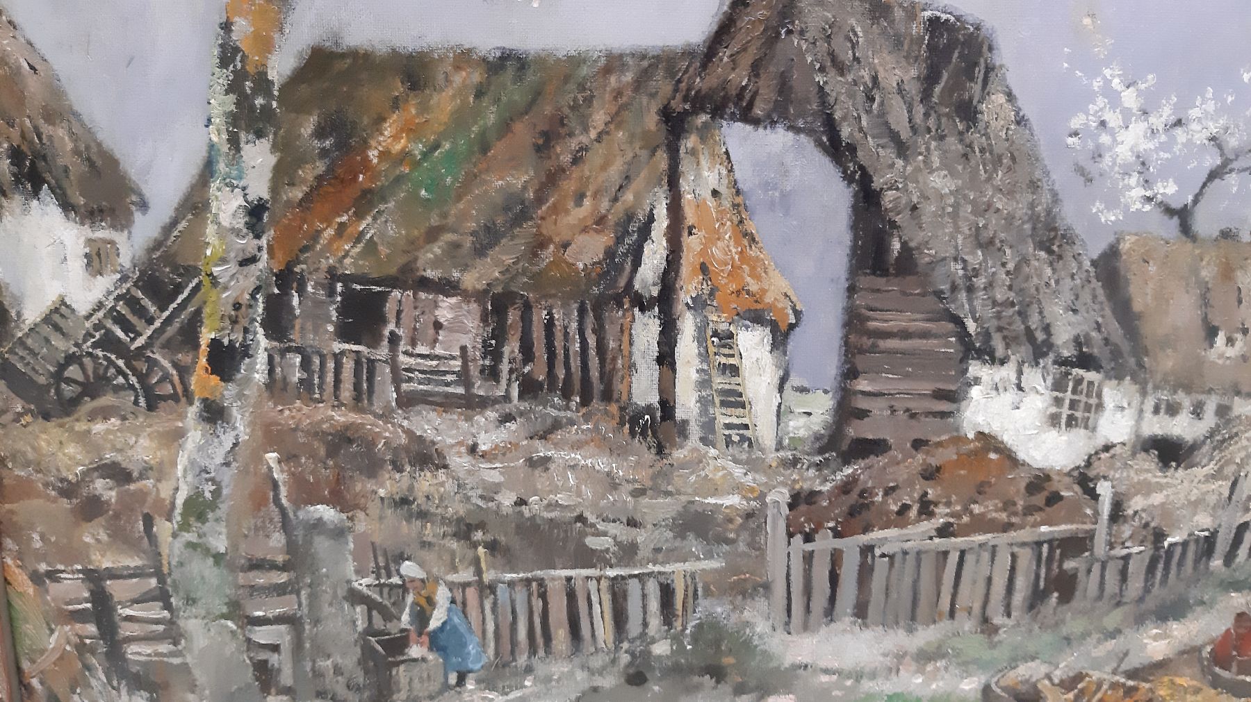 Detail h: Karl Heffner, 1849 Würzburg-1925 Berlin, studierte in München Musik und verkehrte im Lenbach-Kreis, wurde von Adolf Stademann in der Malerei ...