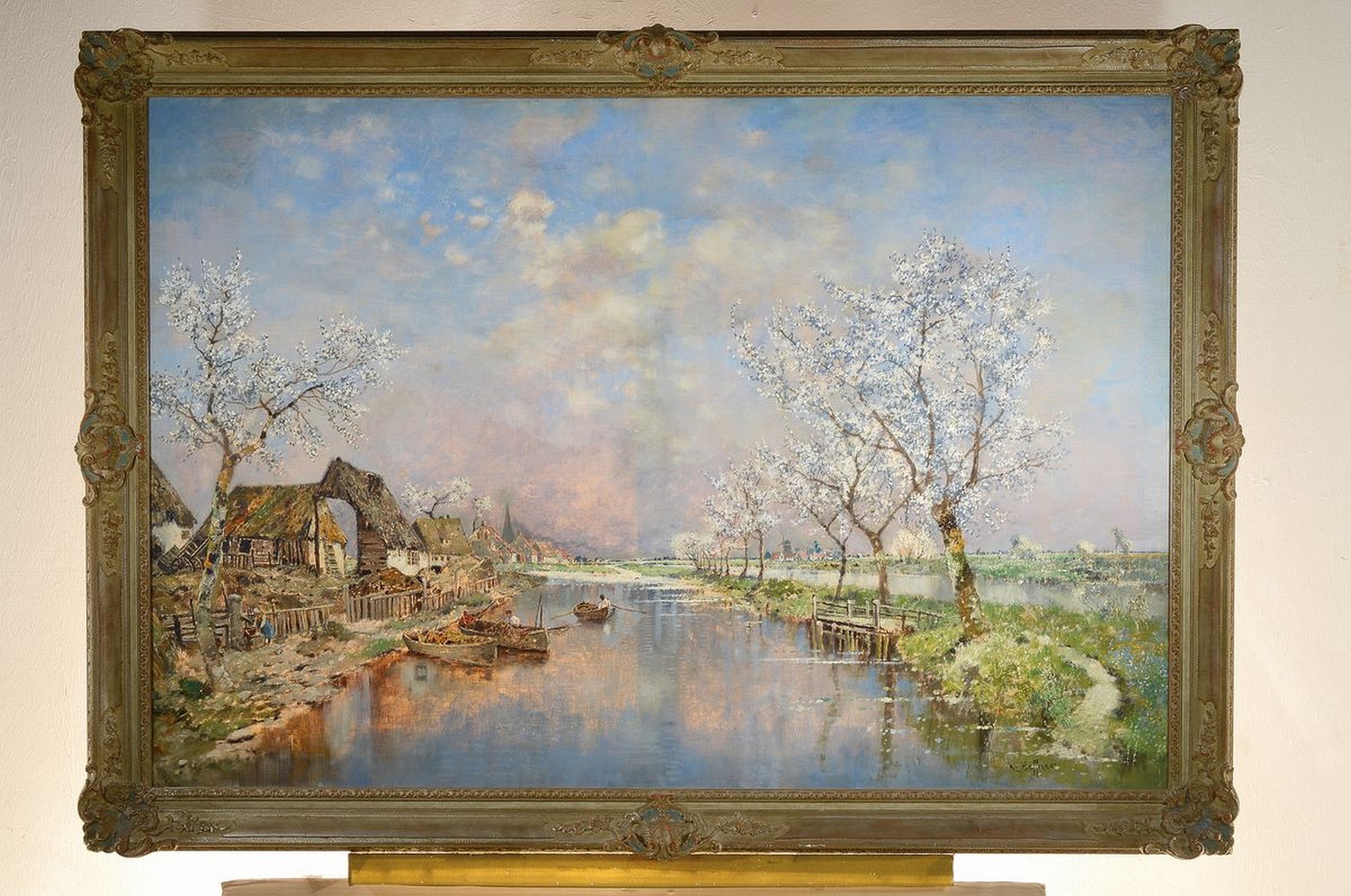 Detail k: Karl Heffner, 1849 Würzburg-1925 Berlin, studierte in München Musik und verkehrte im Lenbach-Kreis, wurde von Adolf Stademann in der Malerei ...