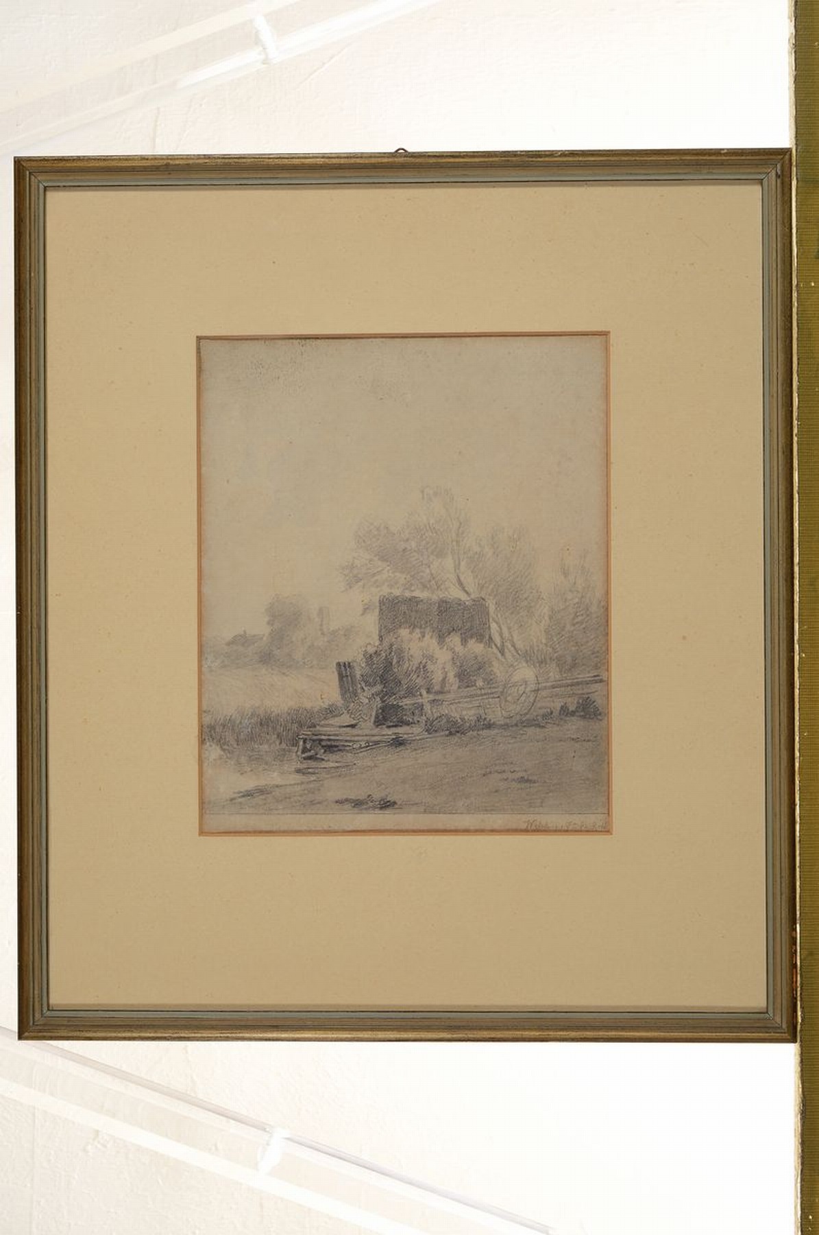 Detail k: Philipp Röth, 1841 Darmstadt-1921 München, Bleistiftzeichnung auf Papier, rechts unten sign. Wessburg 75 Ph. Röth, ca. 22x19cm, leicht gebräunt, ...