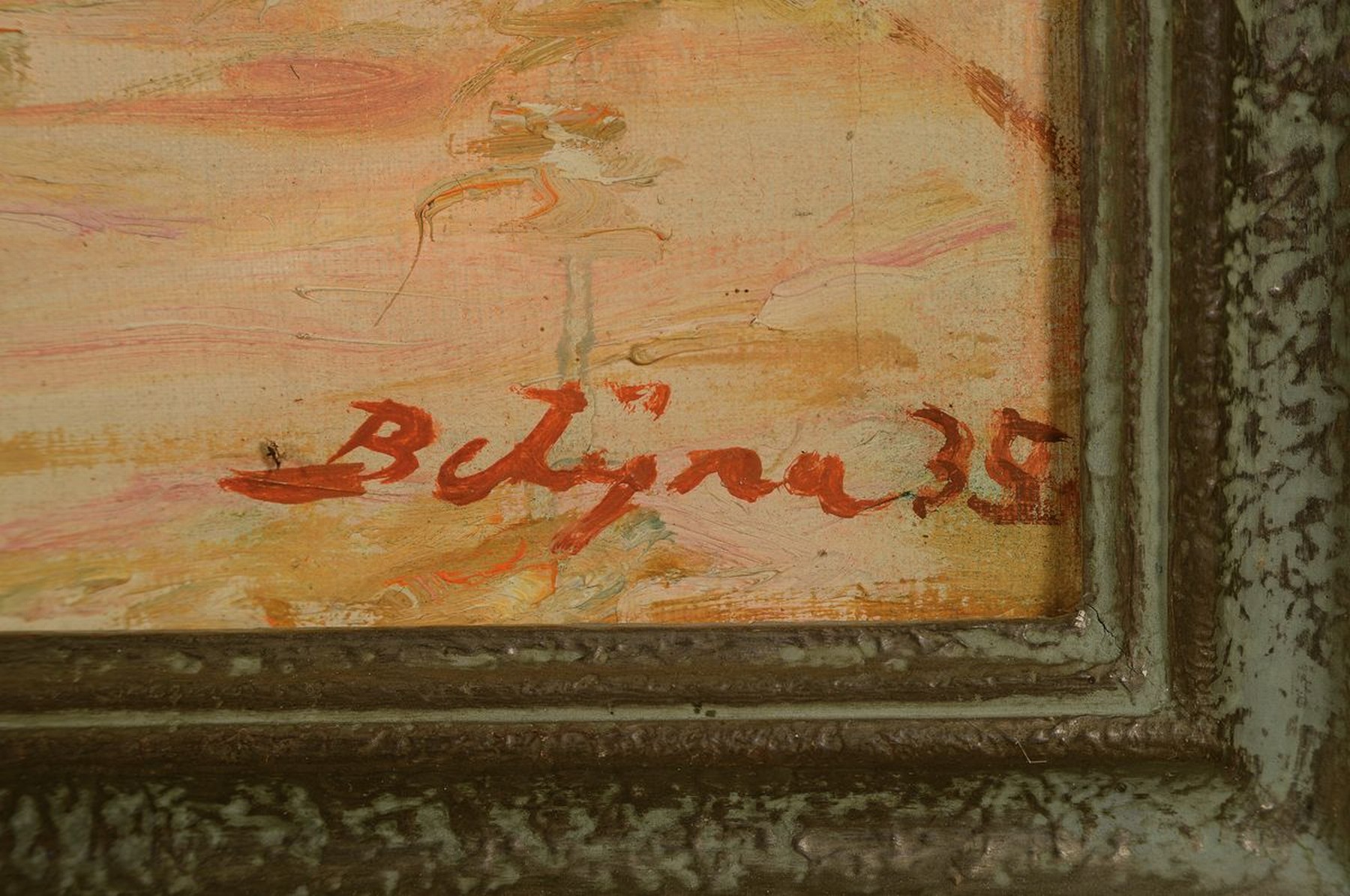Detail a: Paul Betyna, 1887 Berlin - 1967, Wernigerode , "Rothenburg, Feuerleins Erker", Öl/Lwd, signiert, verso betitelt, dat. 1935 und nochmals ...