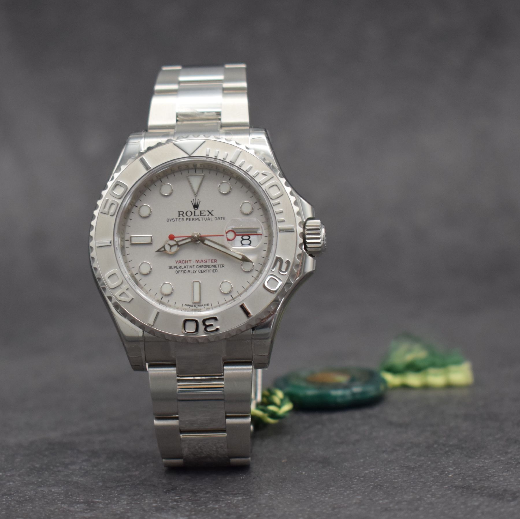 Detail b: ROLEX Herrenarmbanduhr Oyster Perpetual Date Yacht-Master Referenz 116622, Automatik, LC 100, Chronometer der Superlative in Edelstahl/Platin ...