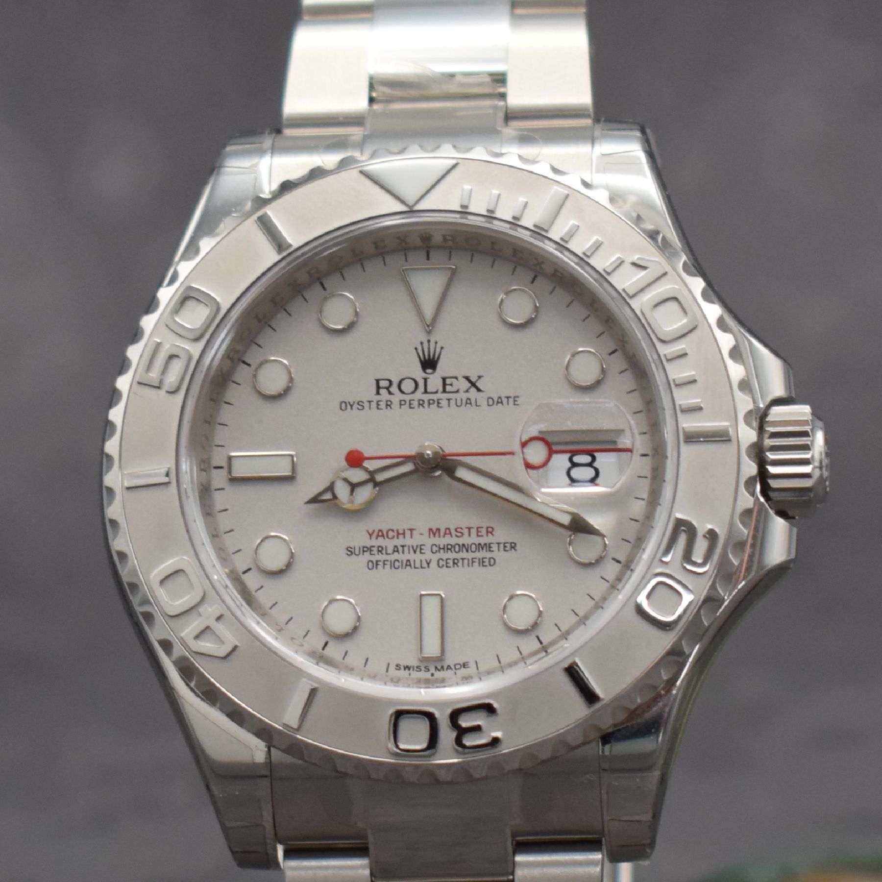 Detail c: ROLEX Herrenarmbanduhr Oyster Perpetual Date Yacht-Master Referenz 116622, Automatik, LC 100, Chronometer der Superlative in Edelstahl/Platin ...