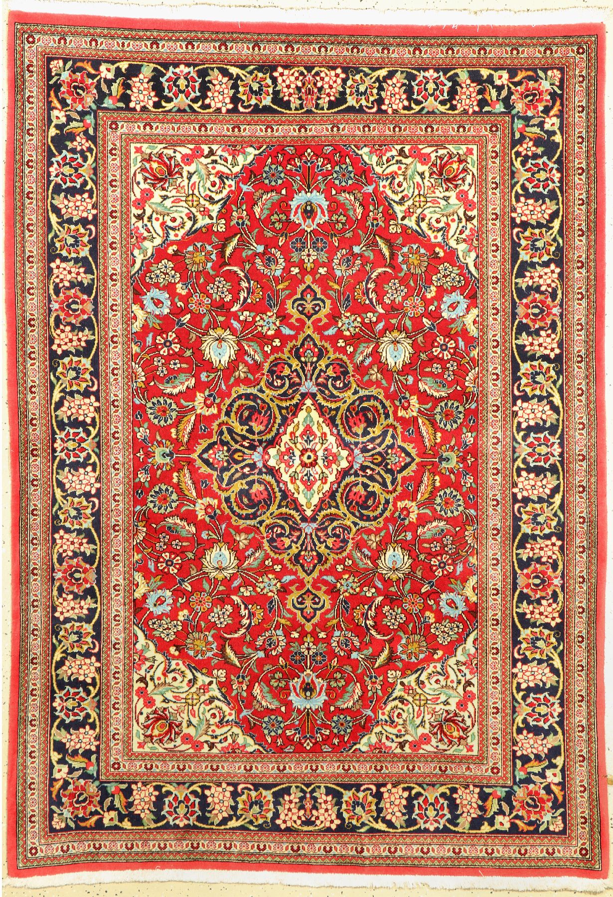 Ghom Kork, Persien, ca. 50 Jahre, Korkwolle, ca. 193 x 136 cm, EHZ: 2