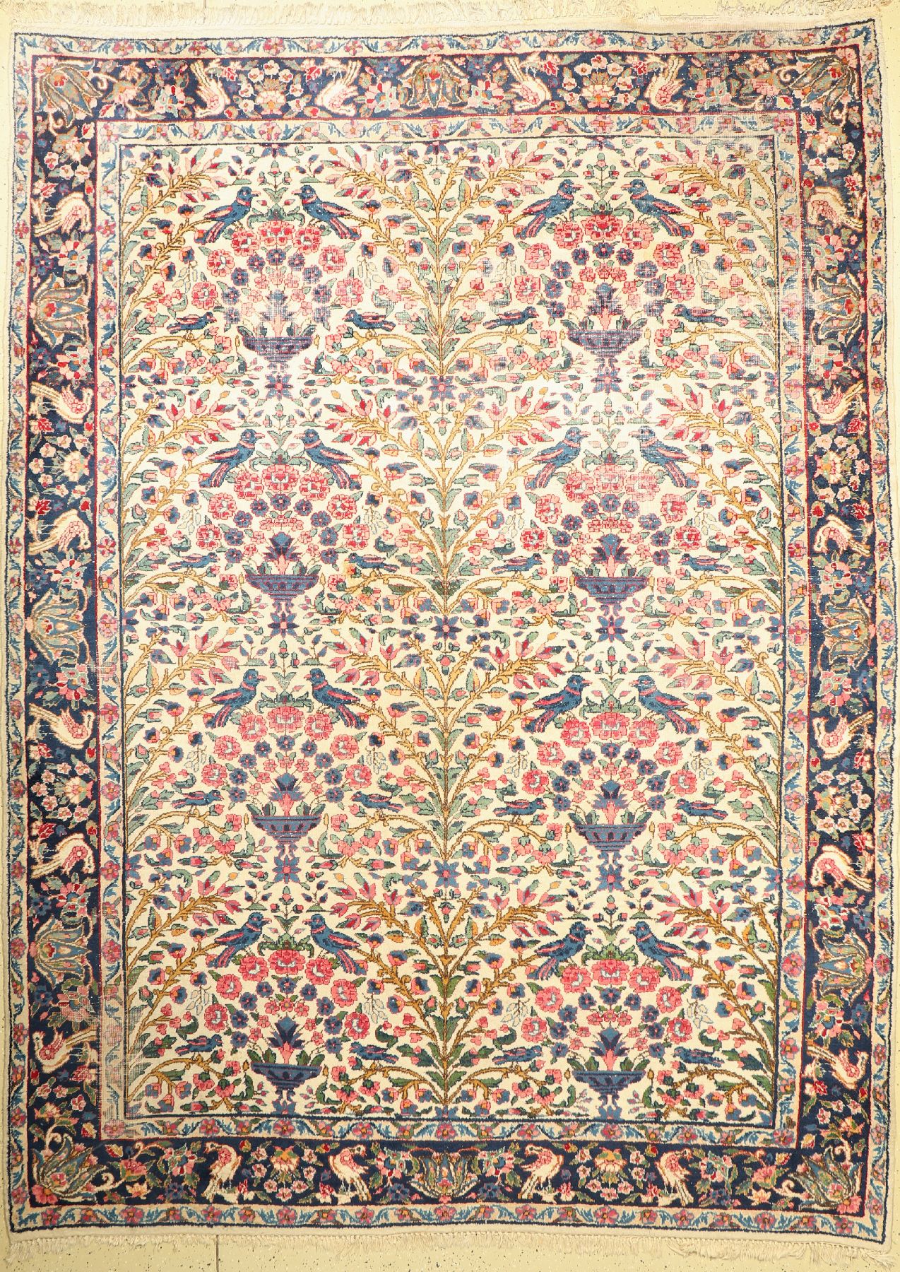 Yazd alt, Persien, um 1950, Wolle auf Baumwolle, ca. 355 x 264 cm, EHZ: 4-5