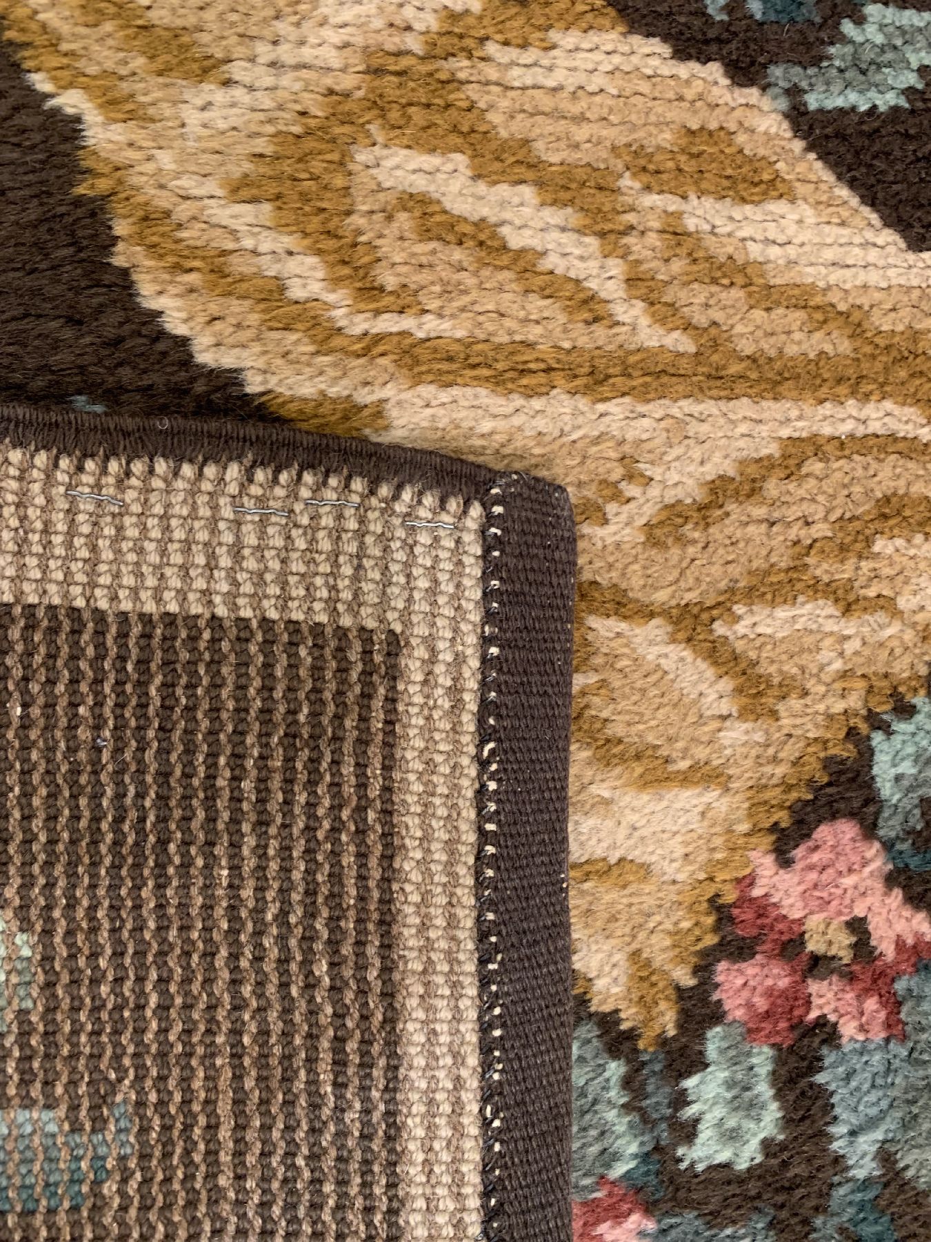Detail e: Art Deco Teppich (LELEU) Frankreich, um 1940/1950, Wolle geknüpft auf Baumwolle, französische Künstlerin Paule LELEU (1906-1987), ca. 315 x 295 ...